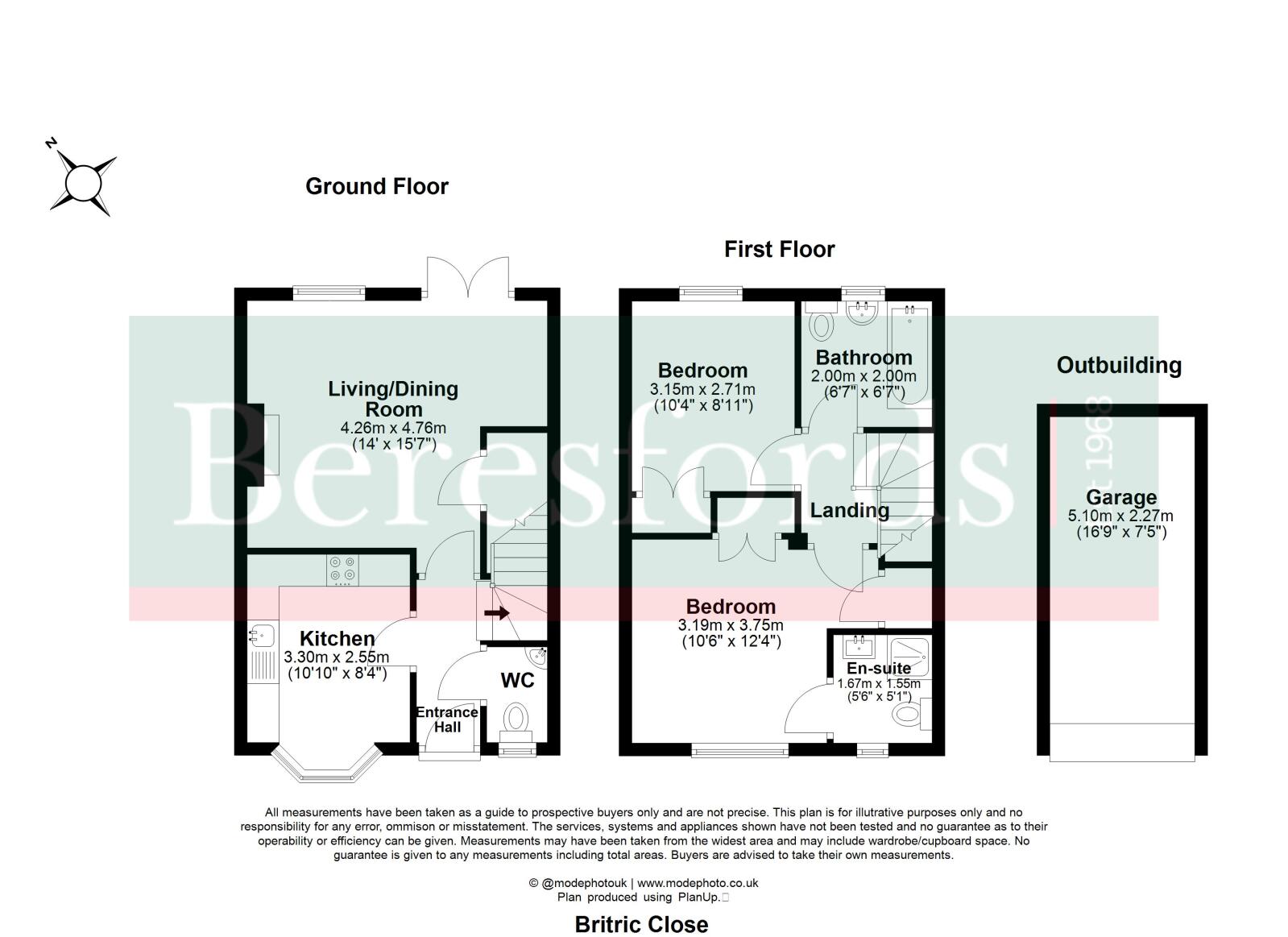 6, Britric Close, Dunmow floorplan