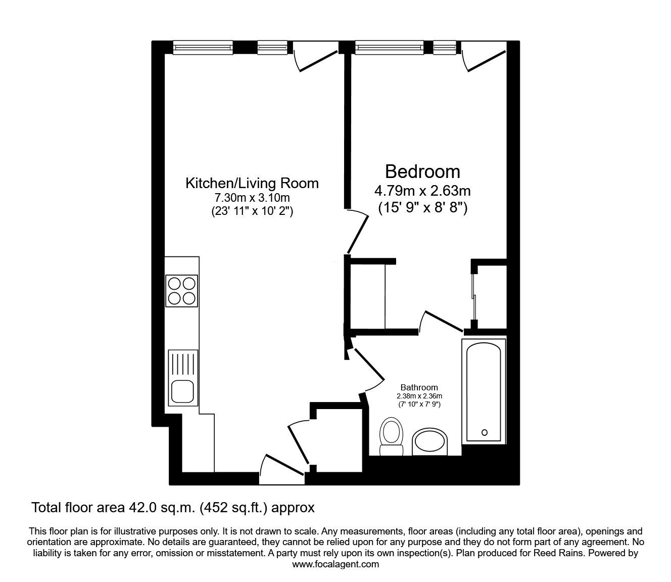 Apartment 103, 98, Greengate, Greater Manchester floorplan