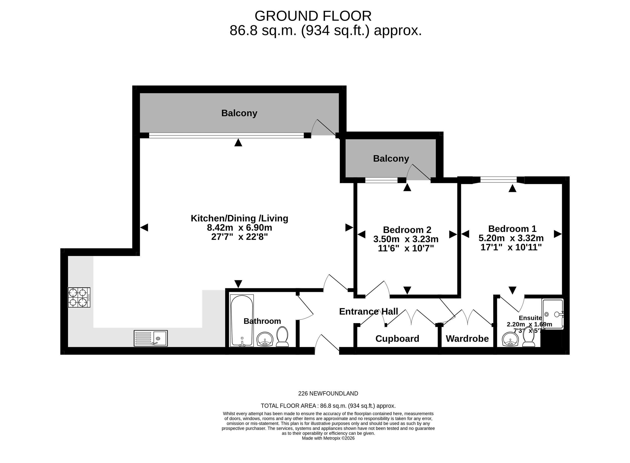 226 Newfoundland Way, Bristol floorplan