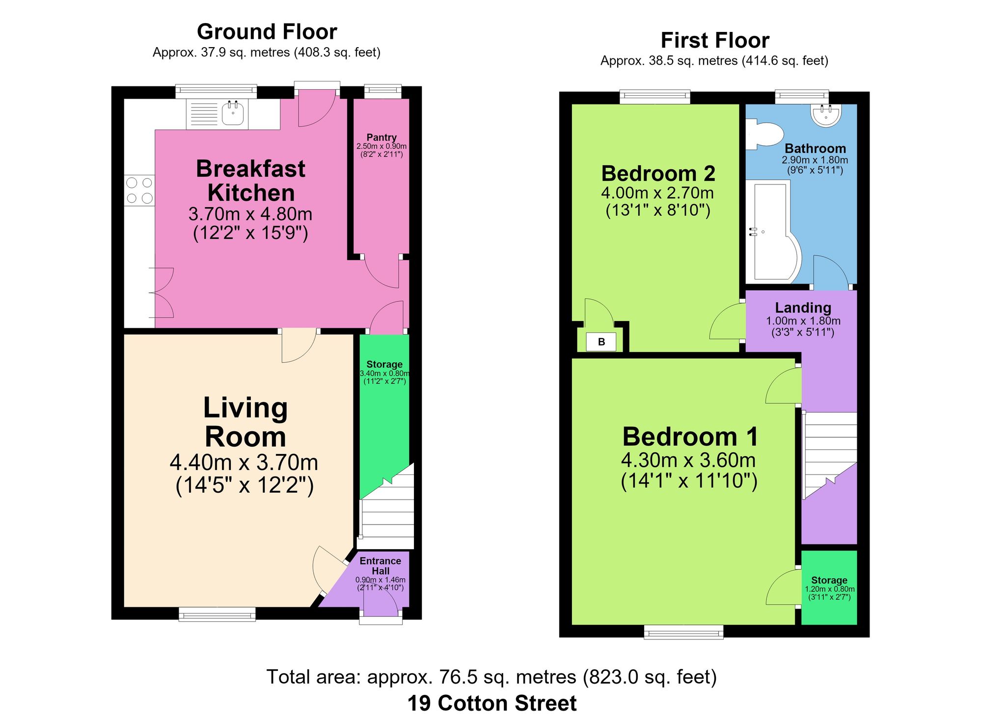 19 Cotton Street, Chesterfield floorplan