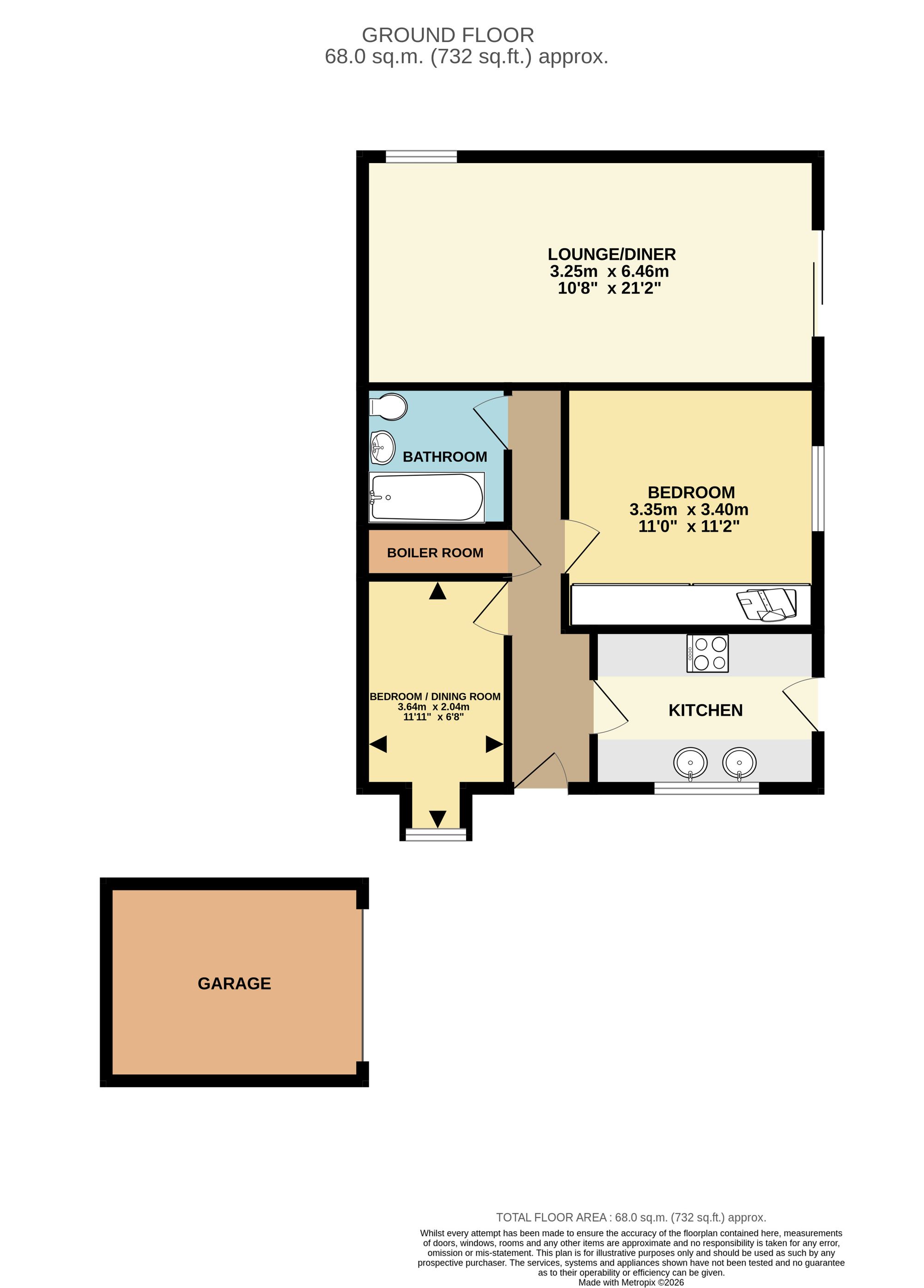 12 Chapel Close, Chesterfield floorplan