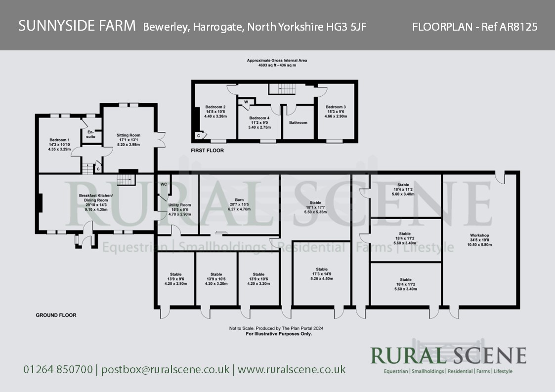 SUNNYSIDE FARM, Harrogate floorplan