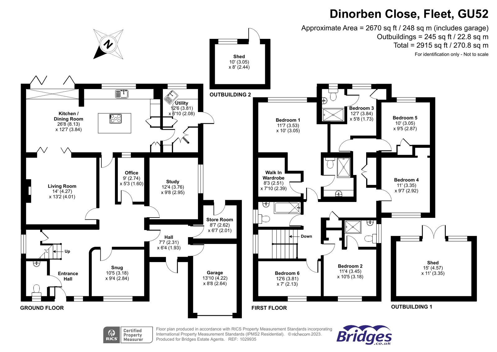 Dinorben Close, Fleet GU52, 6 bedroom detached house for sale
