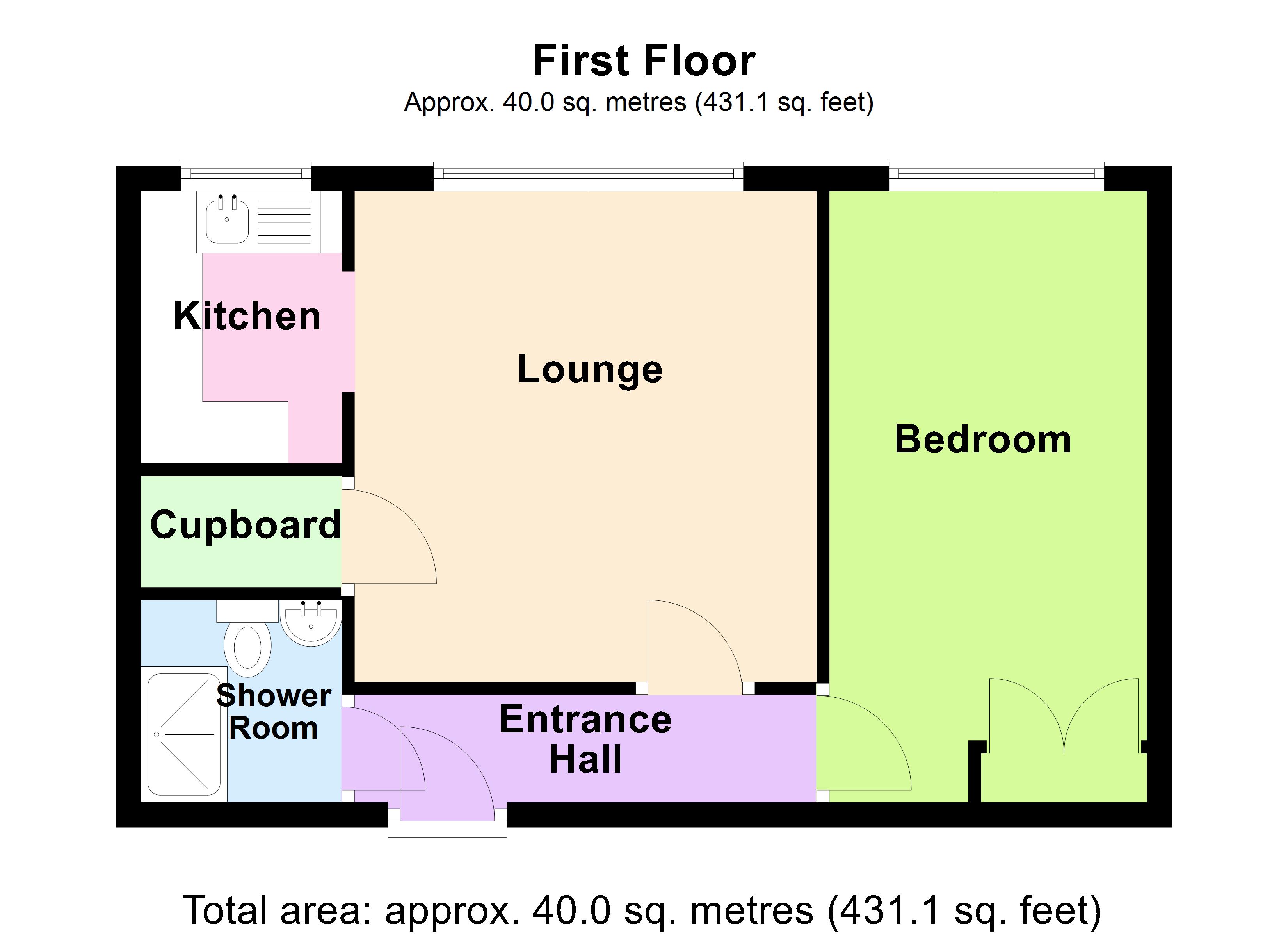 18 Homeborough House, Brinton Lane  floorplan