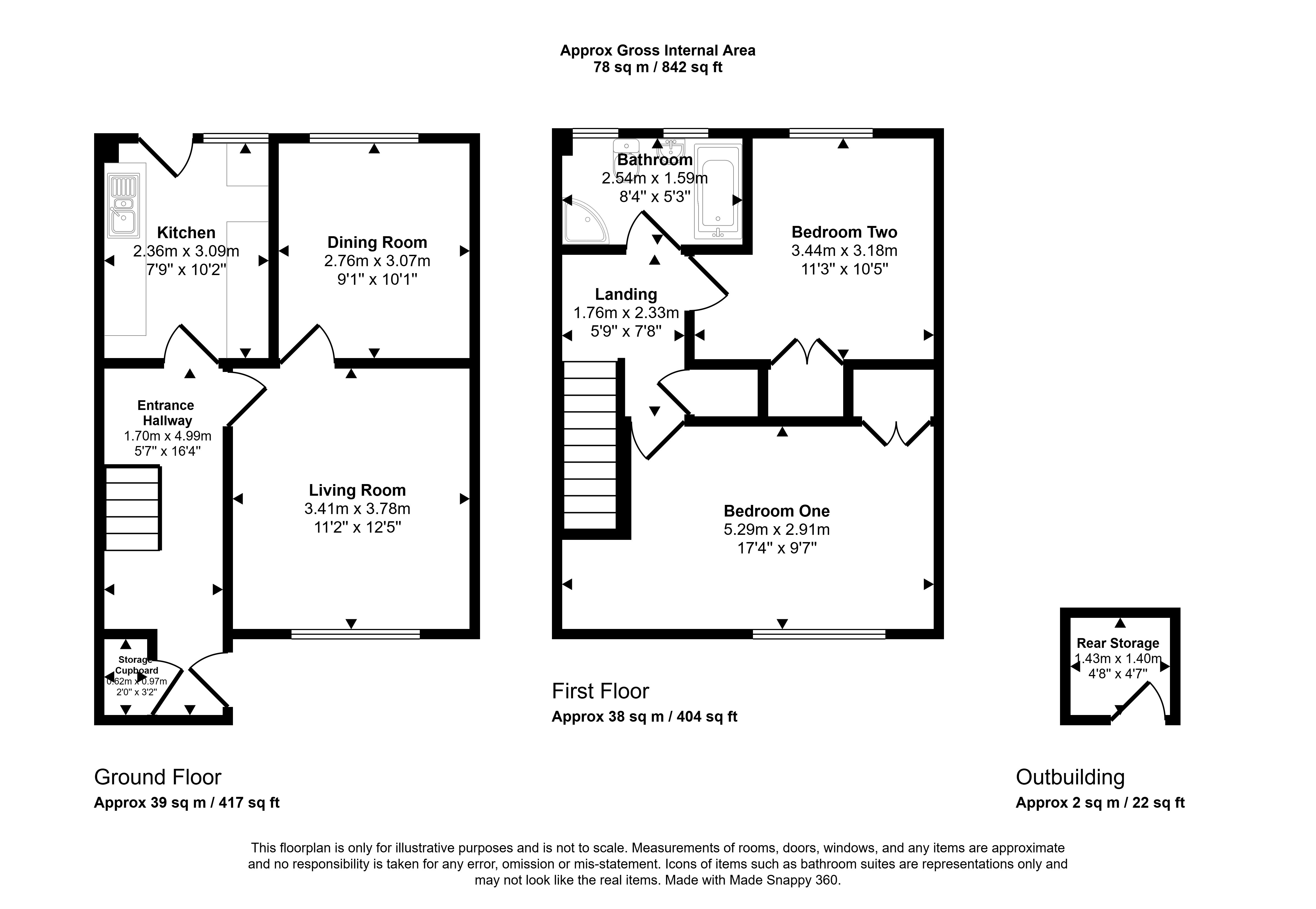 Castle Street, Pentrebach Merthyr Tydfil floorplan