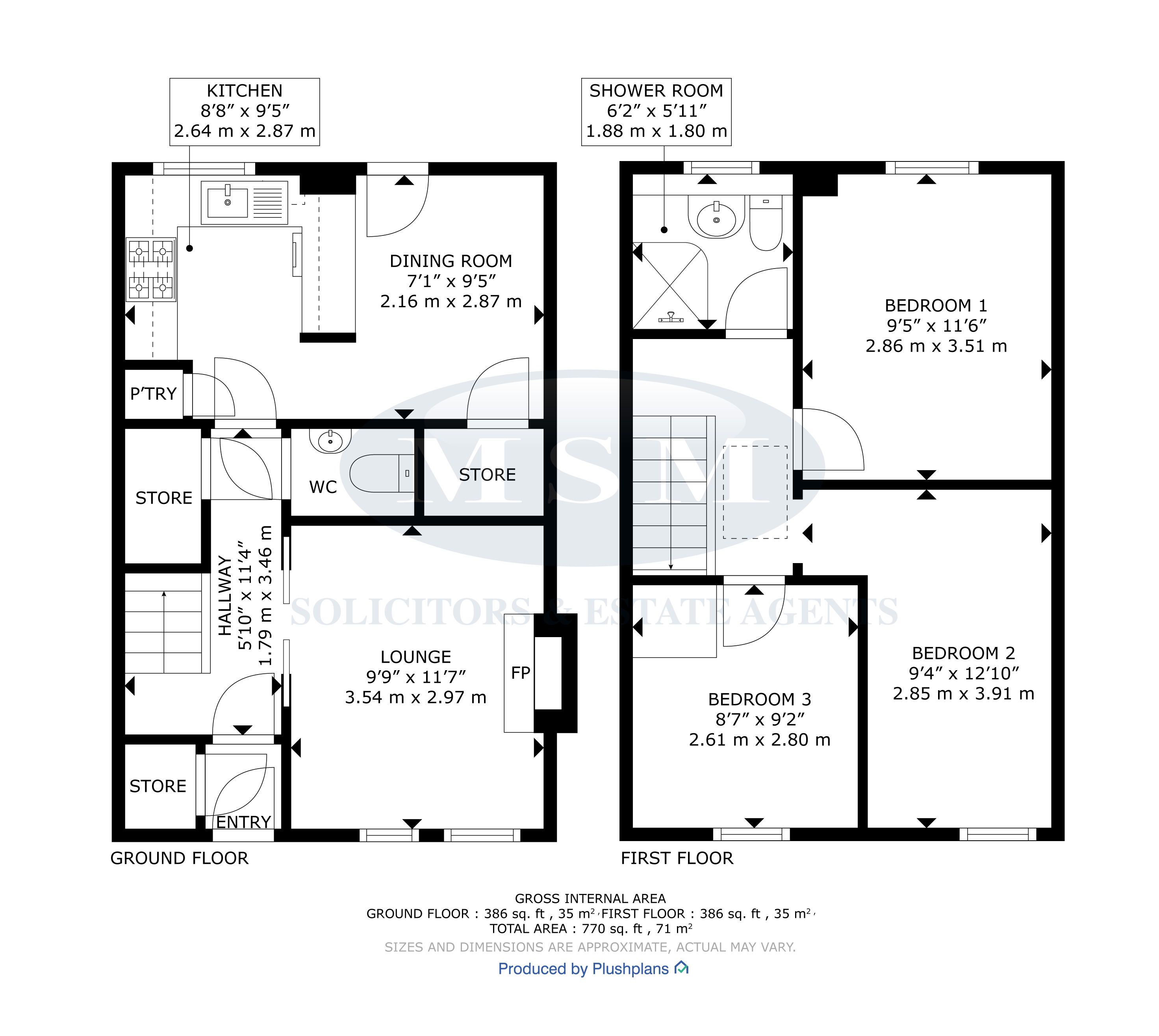 159, Orr Street, Glasgow floorplan