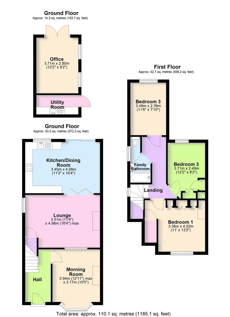 606, Chester Road, Northwich floorplan