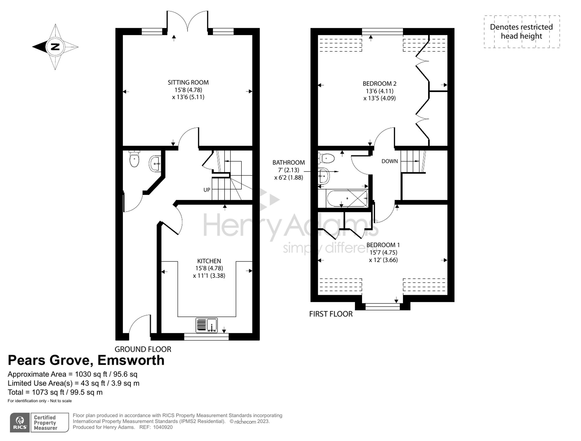 Pears Grove, Emsworth PO10, 2 bedroom terraced house for sale