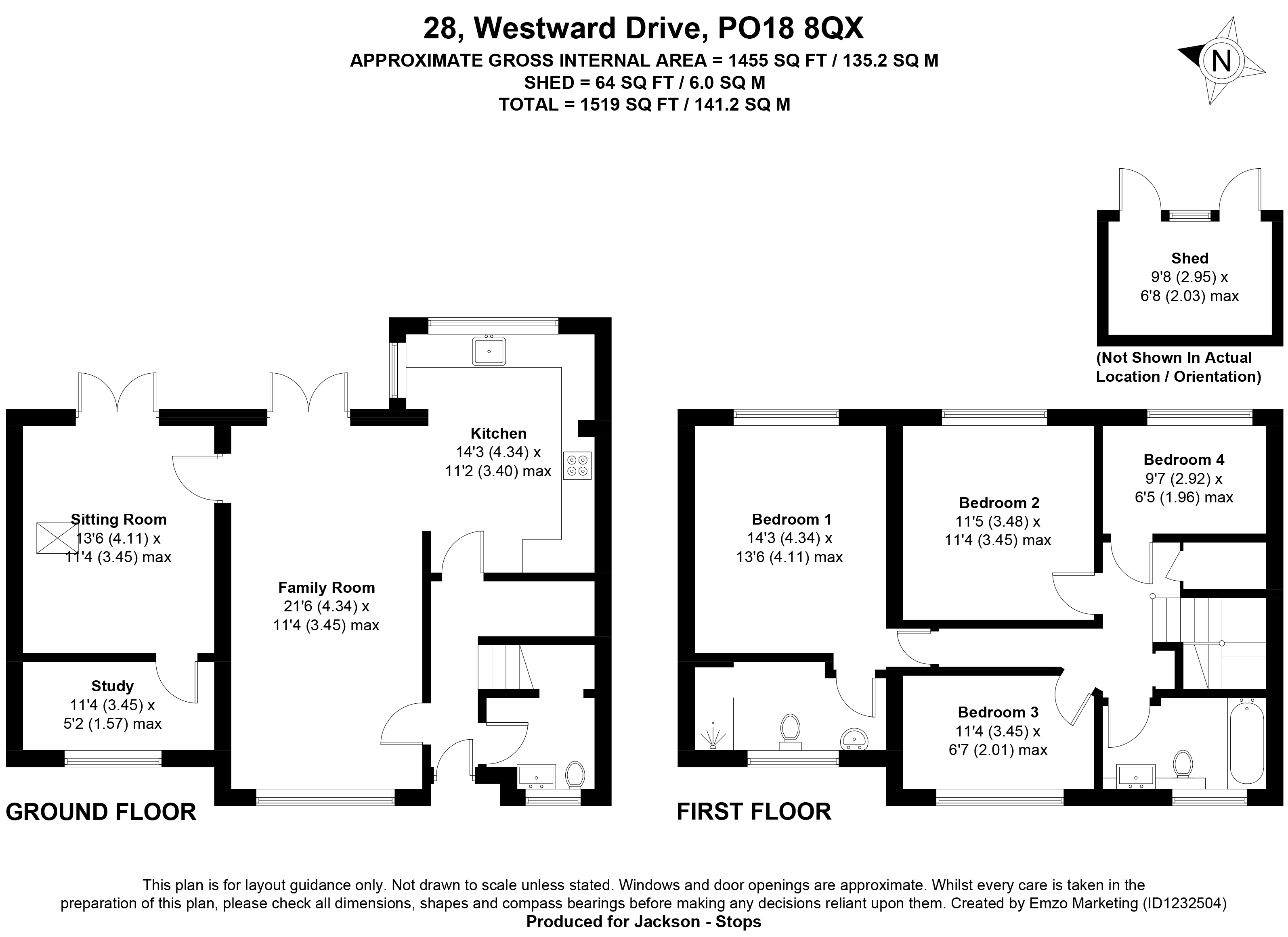 28, Westward Close, Chichester floorplan
