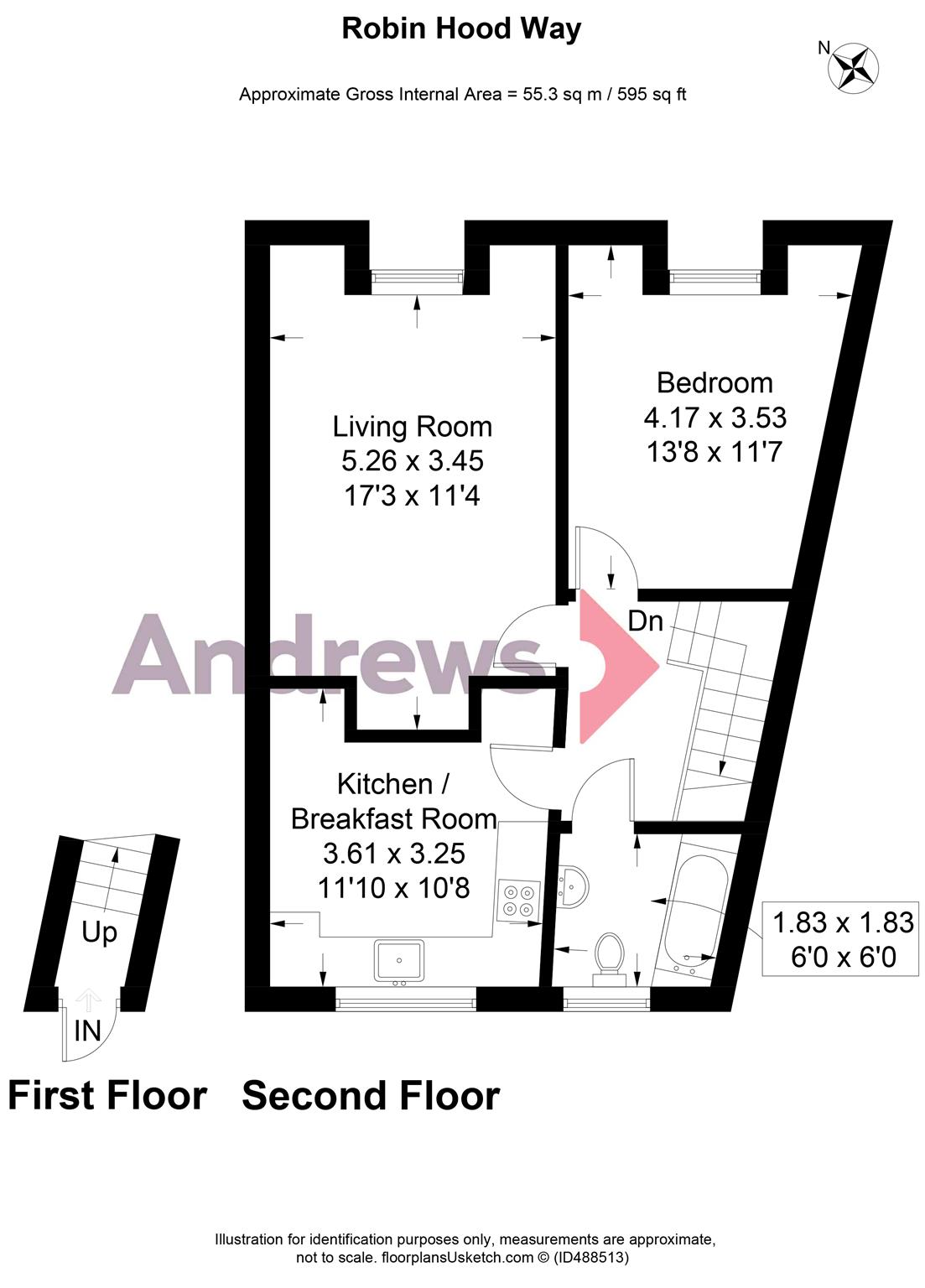 1 Bedrooms Flat to rent in B Robin Hood Way, London SW15