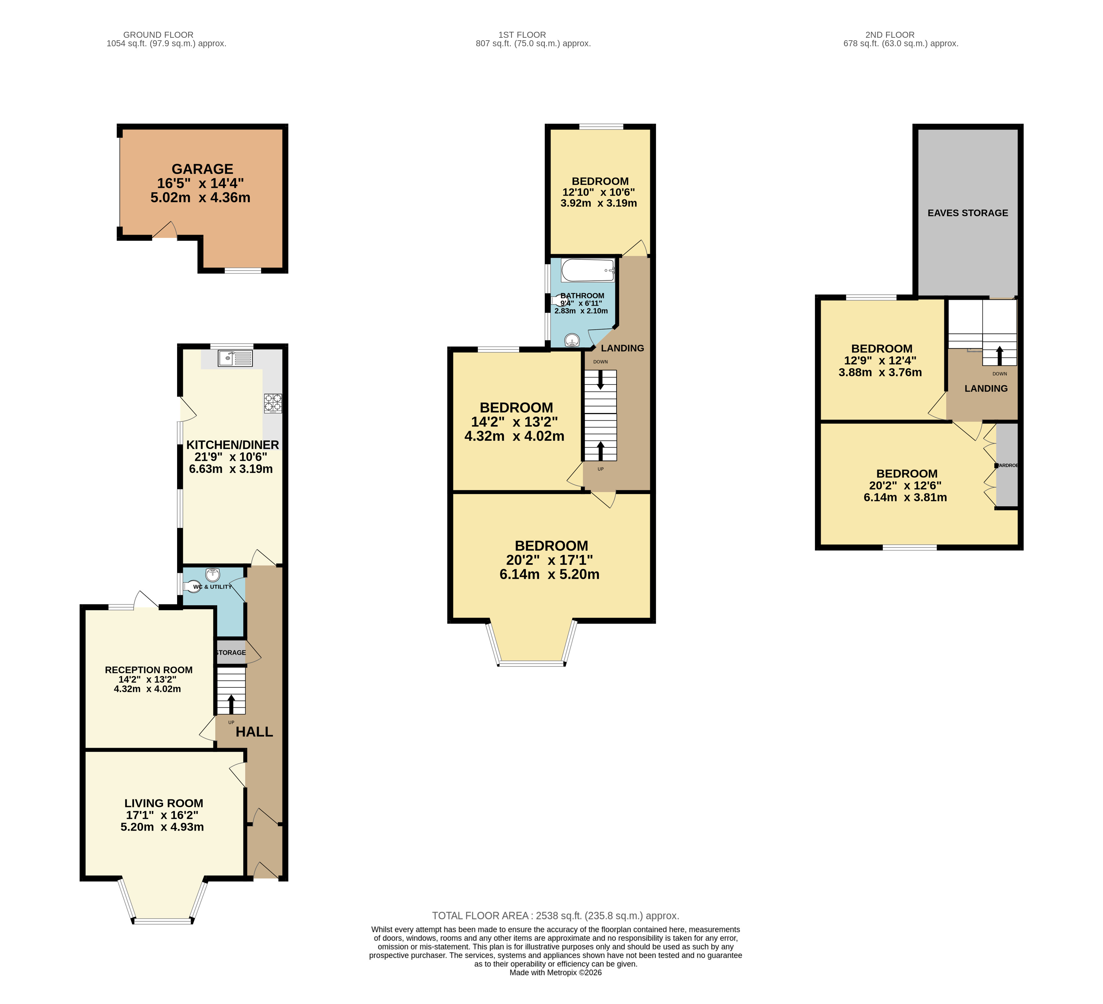 13, Downs Park East, Bristol floorplan