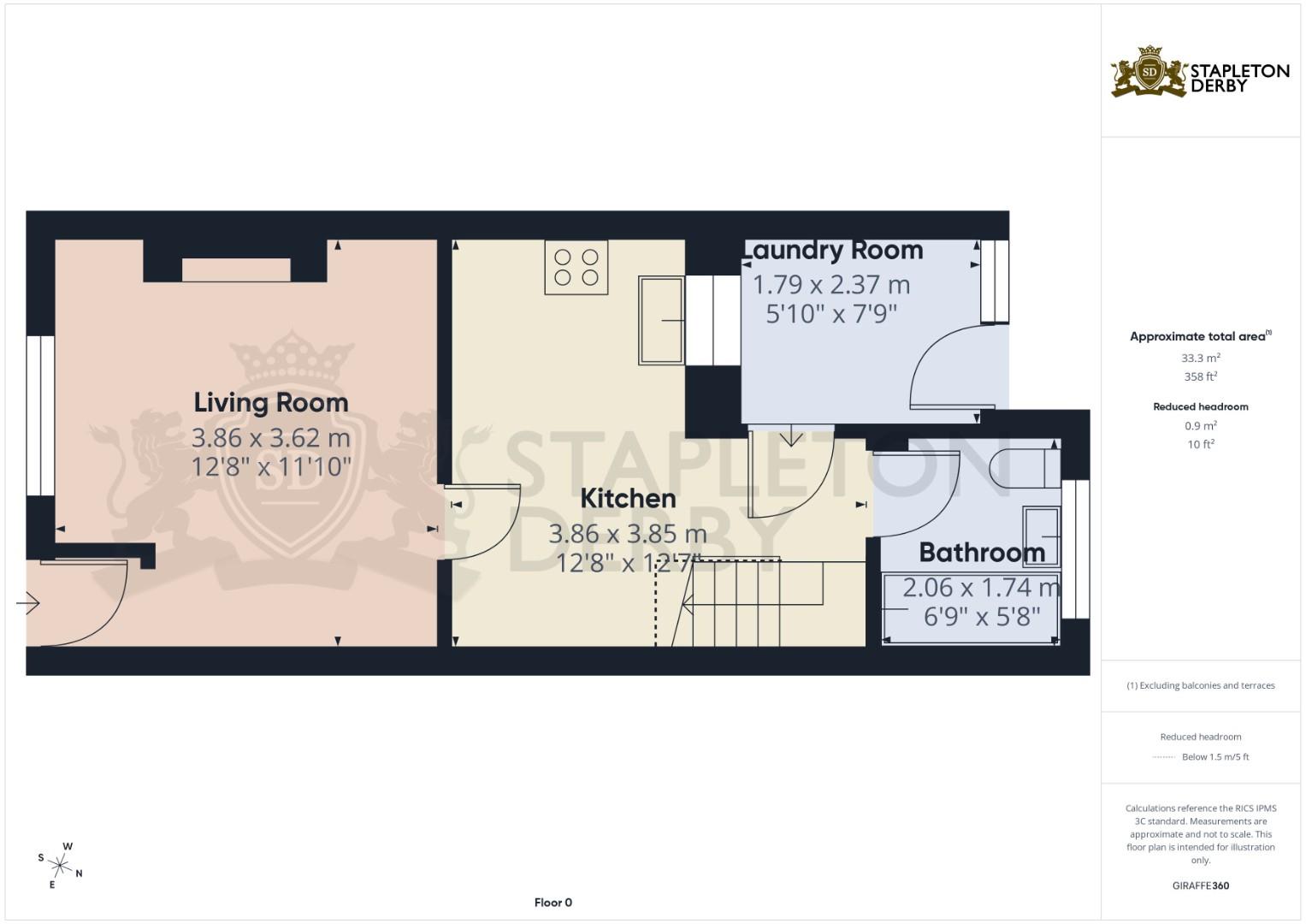 212, Rainhill Road, Prescot floorplan