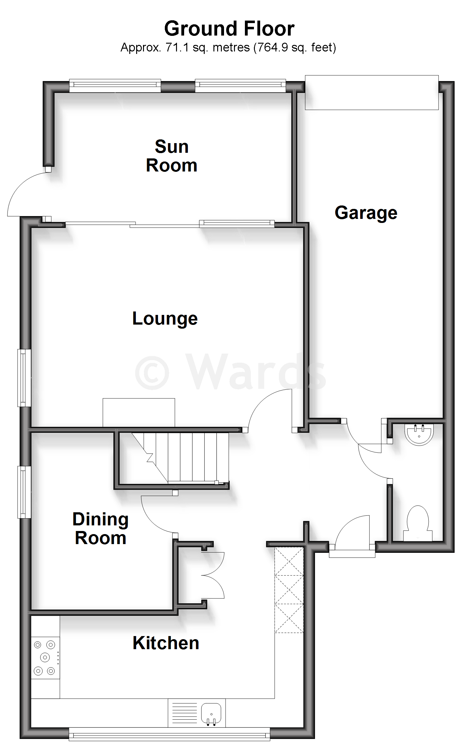 12, Bleakwood Road, Chatham floorplan