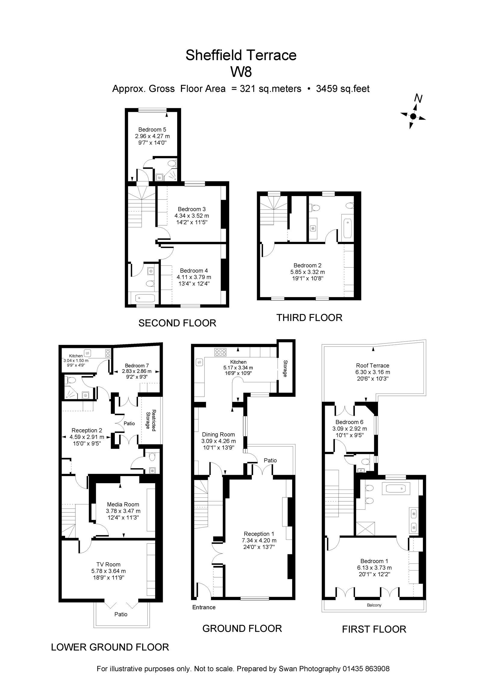 44, PRINCES COURT SW3, SHEFFIELD TERRACE, London floorplan