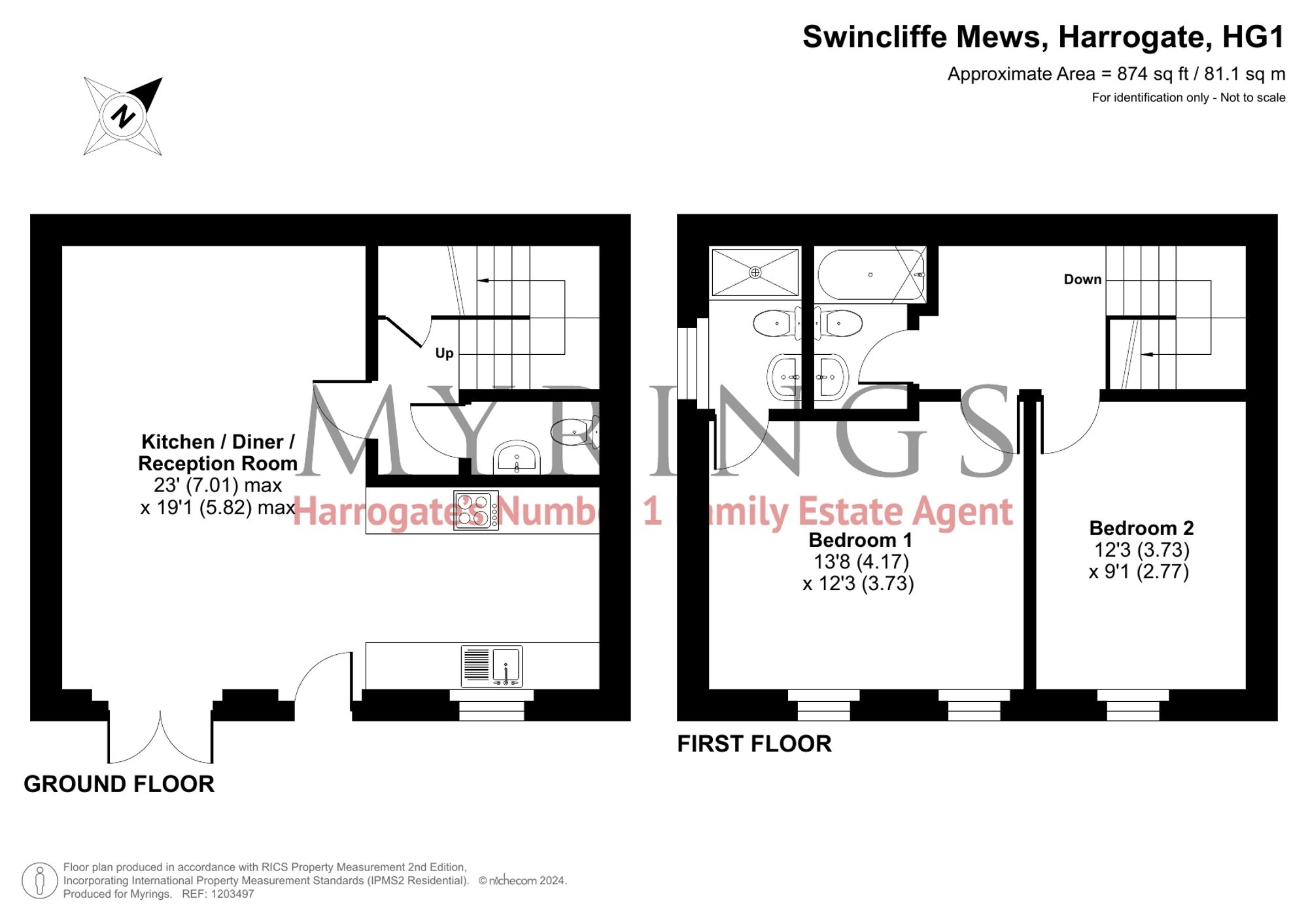 6 Swincliffe Mews, Harrogate floorplan