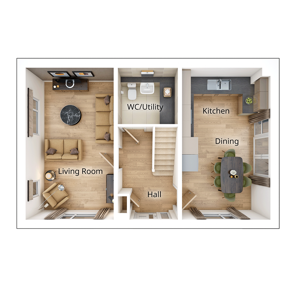 The Aynesdale - Plot 57, Bow Meadows, Off Old Farm Lane, Coventry floorplan
