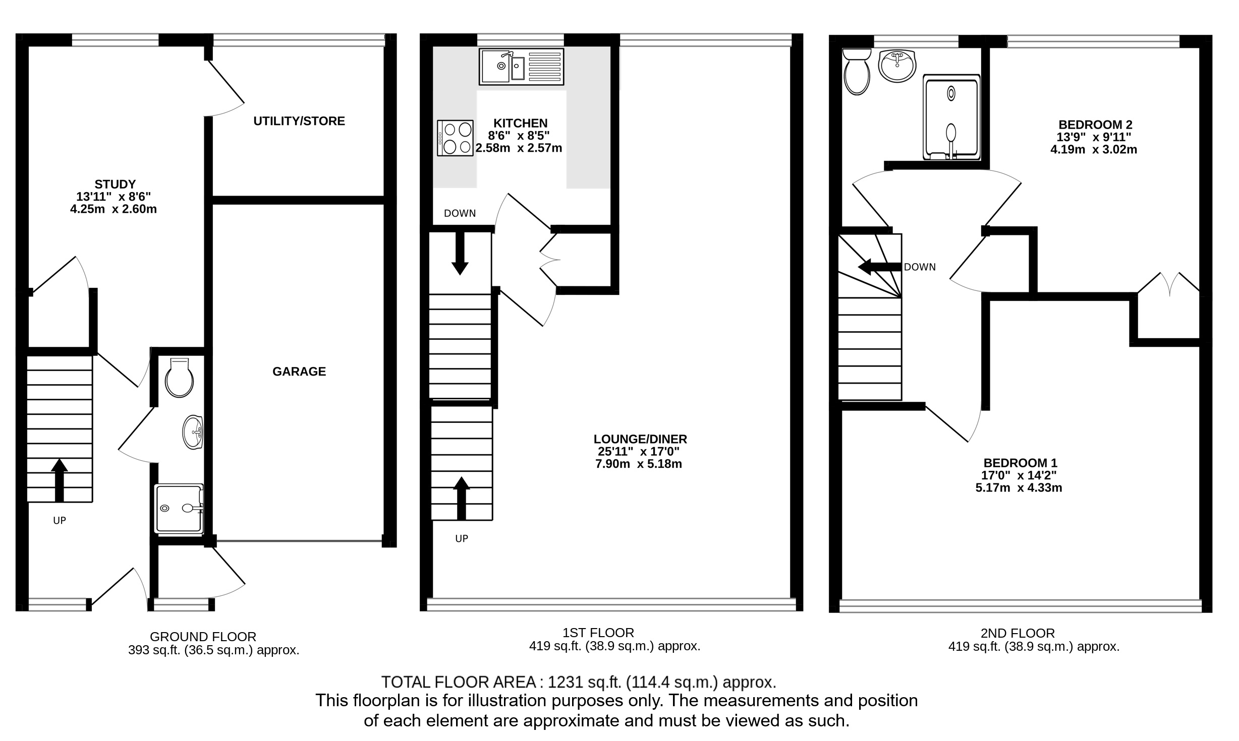 7, Old Rectory Close, Harpenden floorplan
