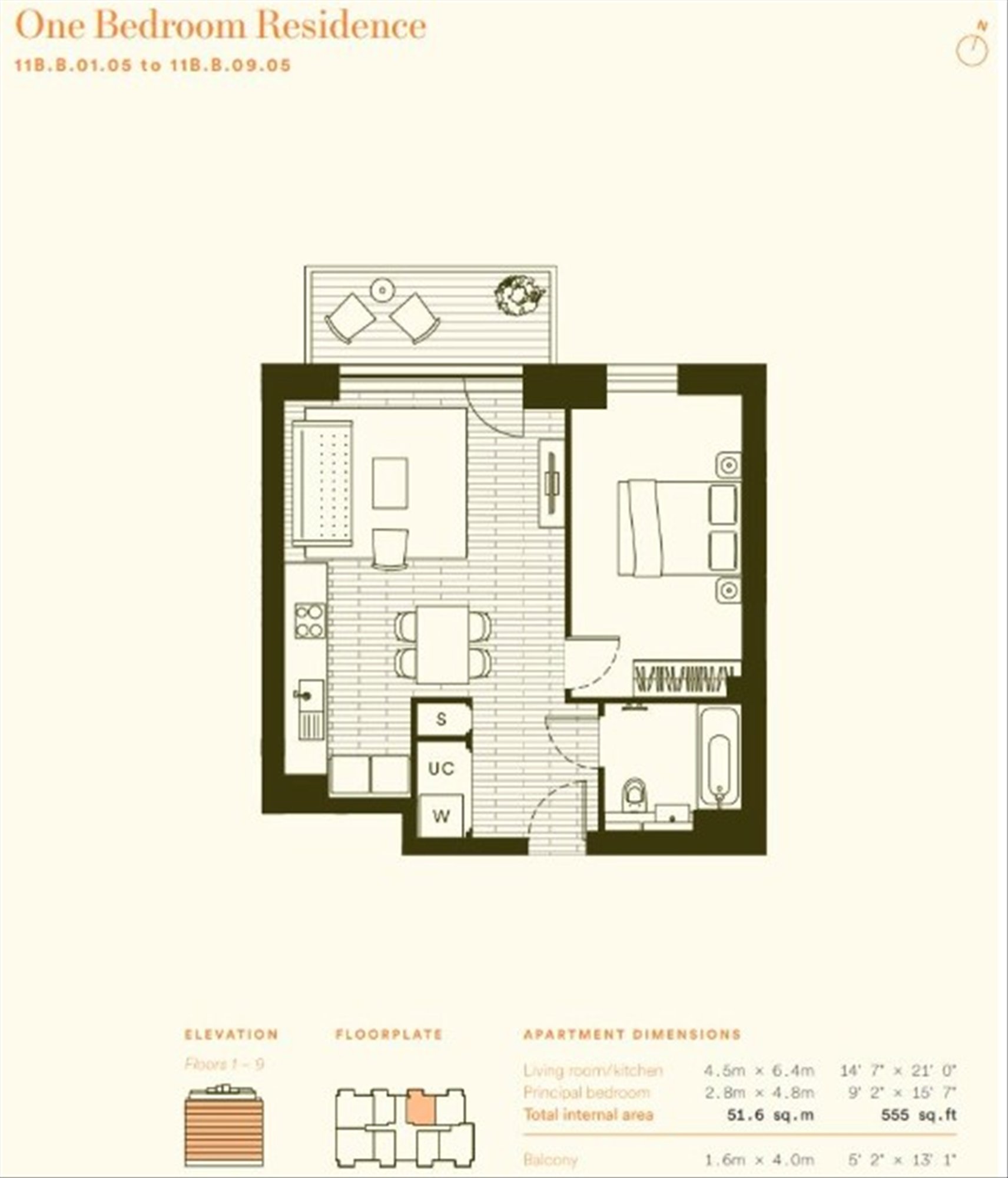 1B The Wilderly Elephant Park, 21, Ash Avenue, Kennington floorplan