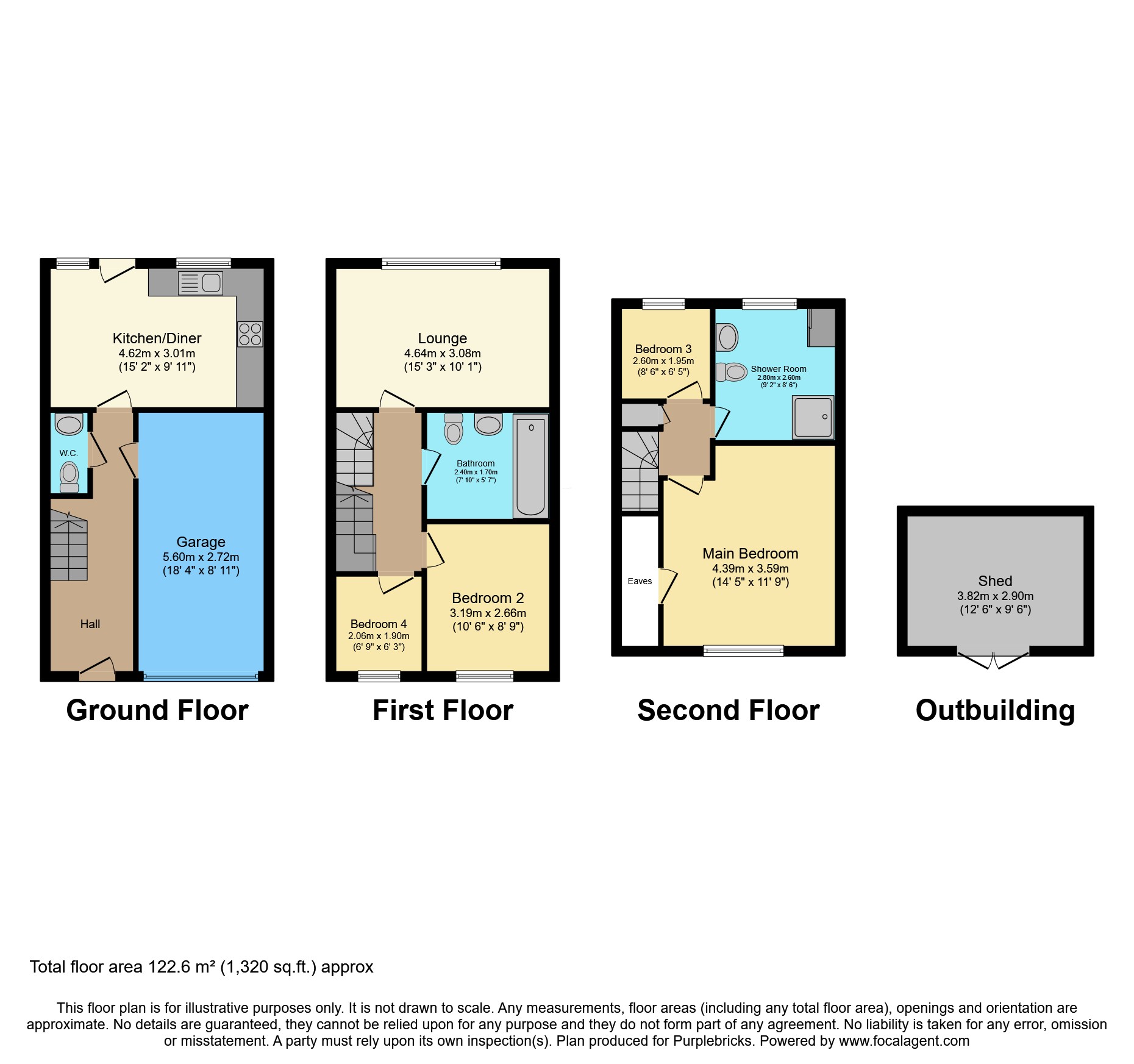 56, Stables Way, Rotherham floorplan