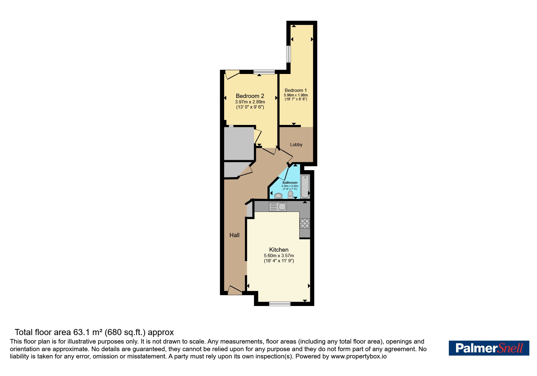 16, Bournemouth floorplan