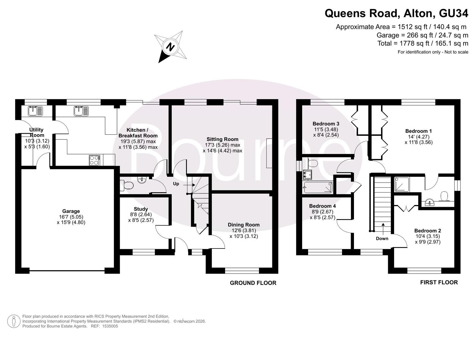 Queens Road, Alton floorplan