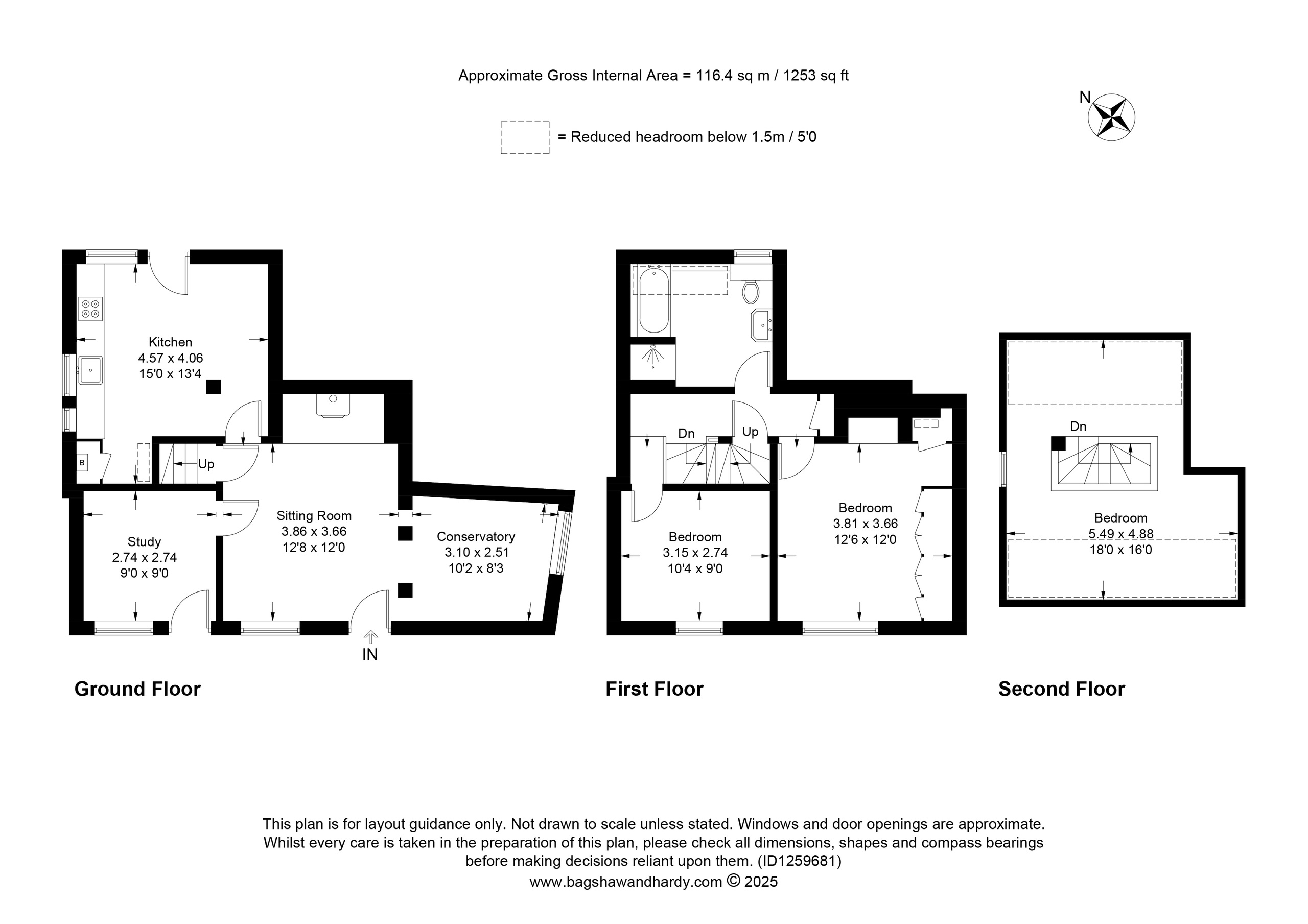 1 The Walks, Tunbridge Wells floorplan