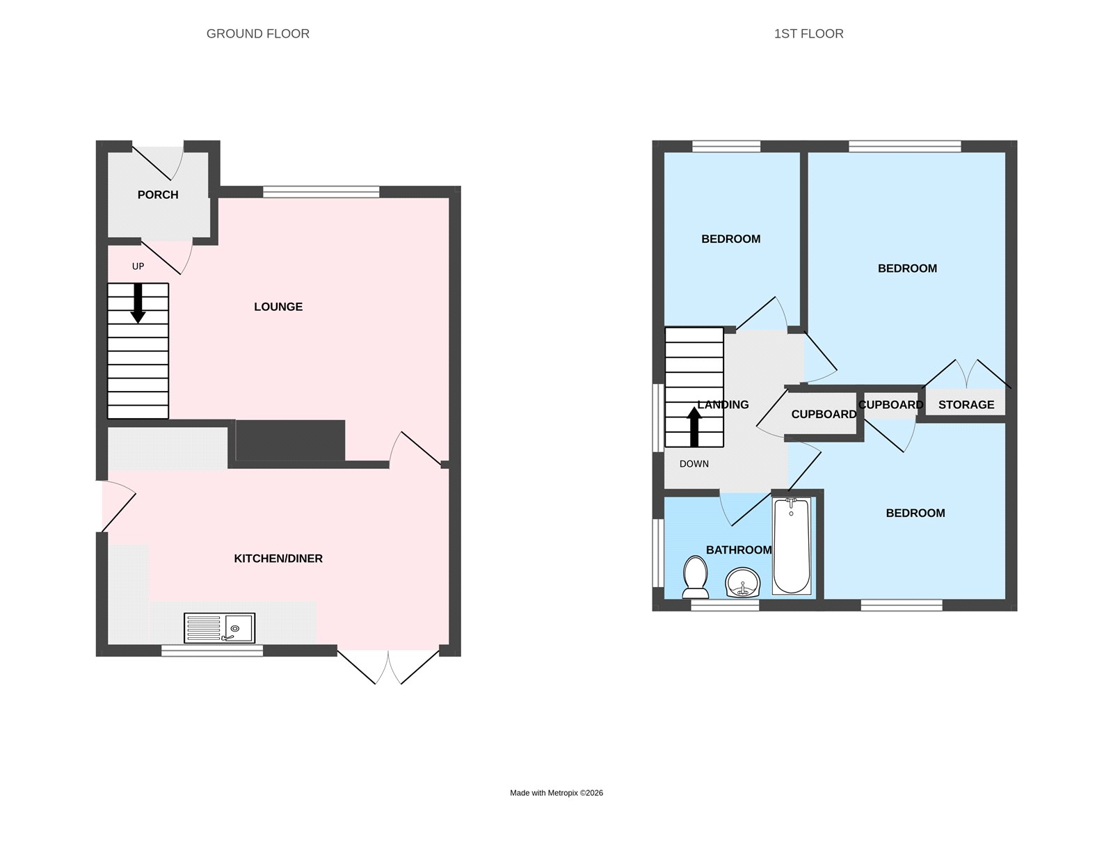 6, Quatford Close, Shropshire floorplan