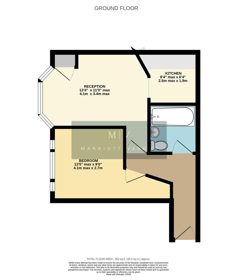 Flat 1, 15, Prince Of Wales Road, Sutton floorplan