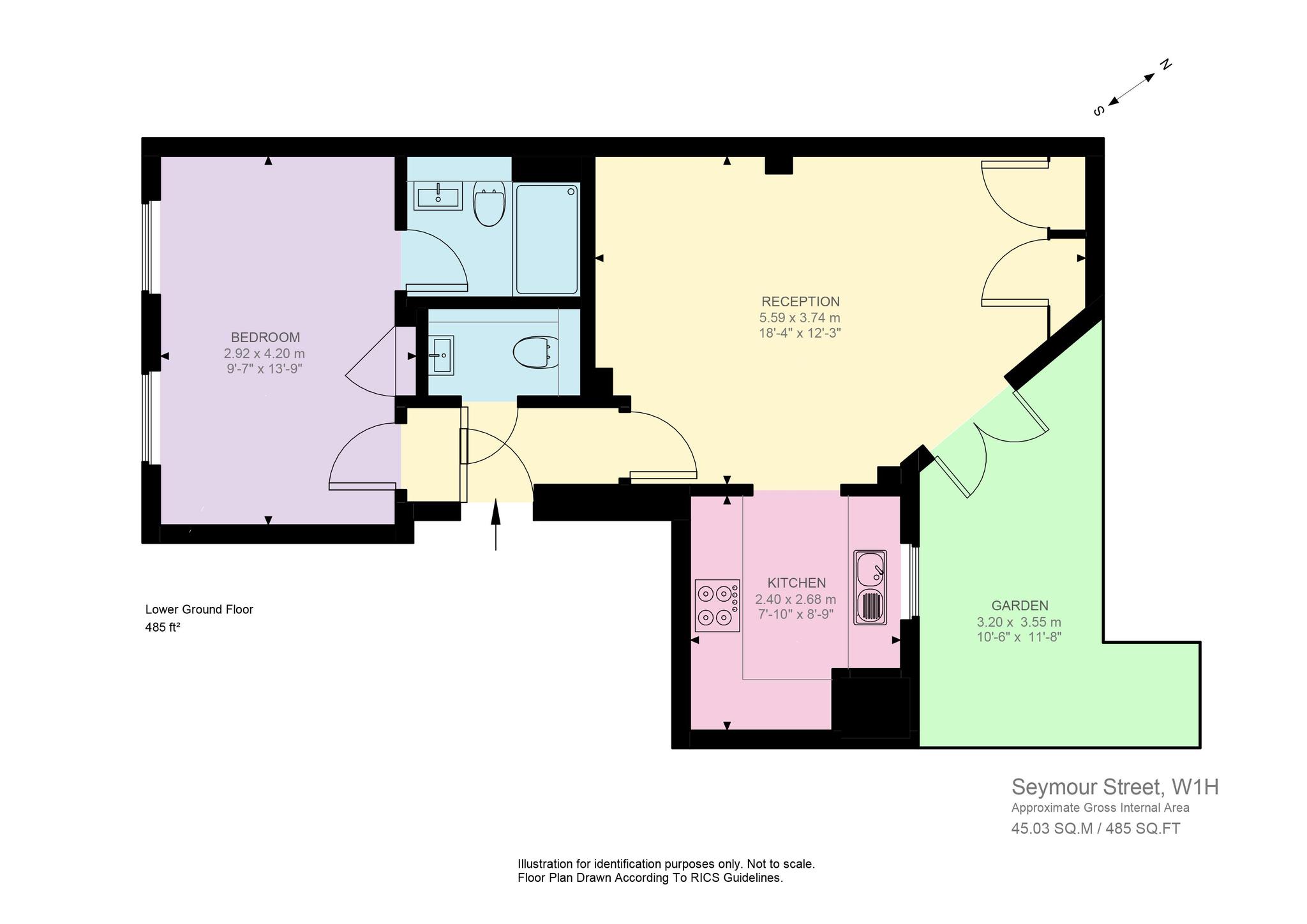 56, Seymour Street, London floorplan
