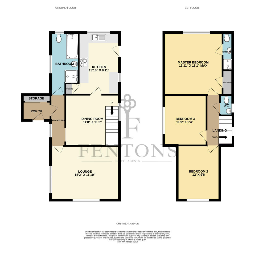 Caledonia, Chestnut Avenue, Kirby Cross floorplan