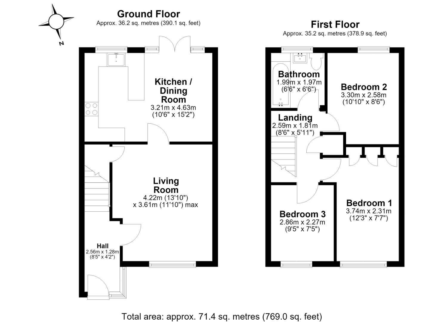53, Grange Road, Huntingdon floorplan