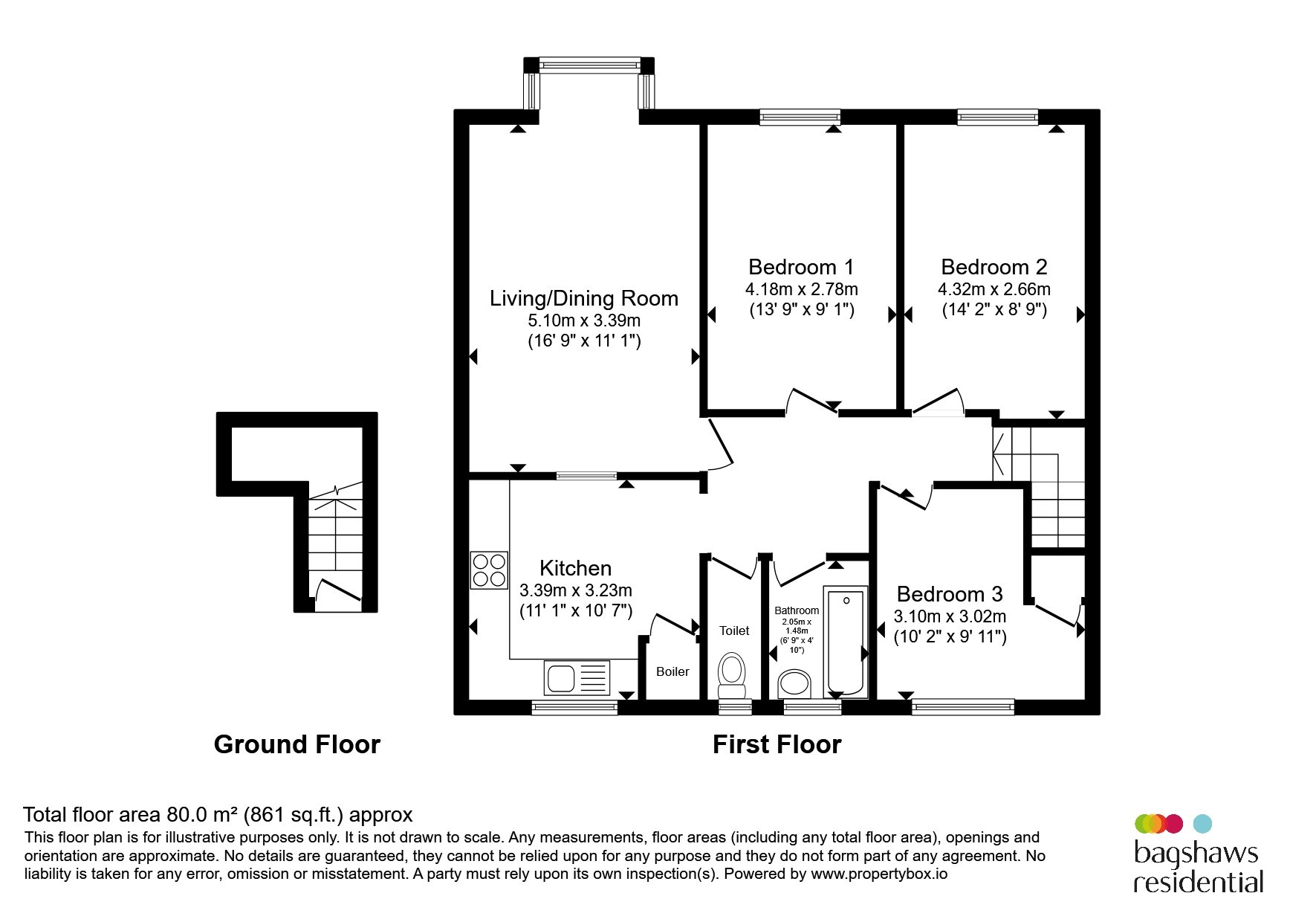 91, Parliament Street, Derby floorplan