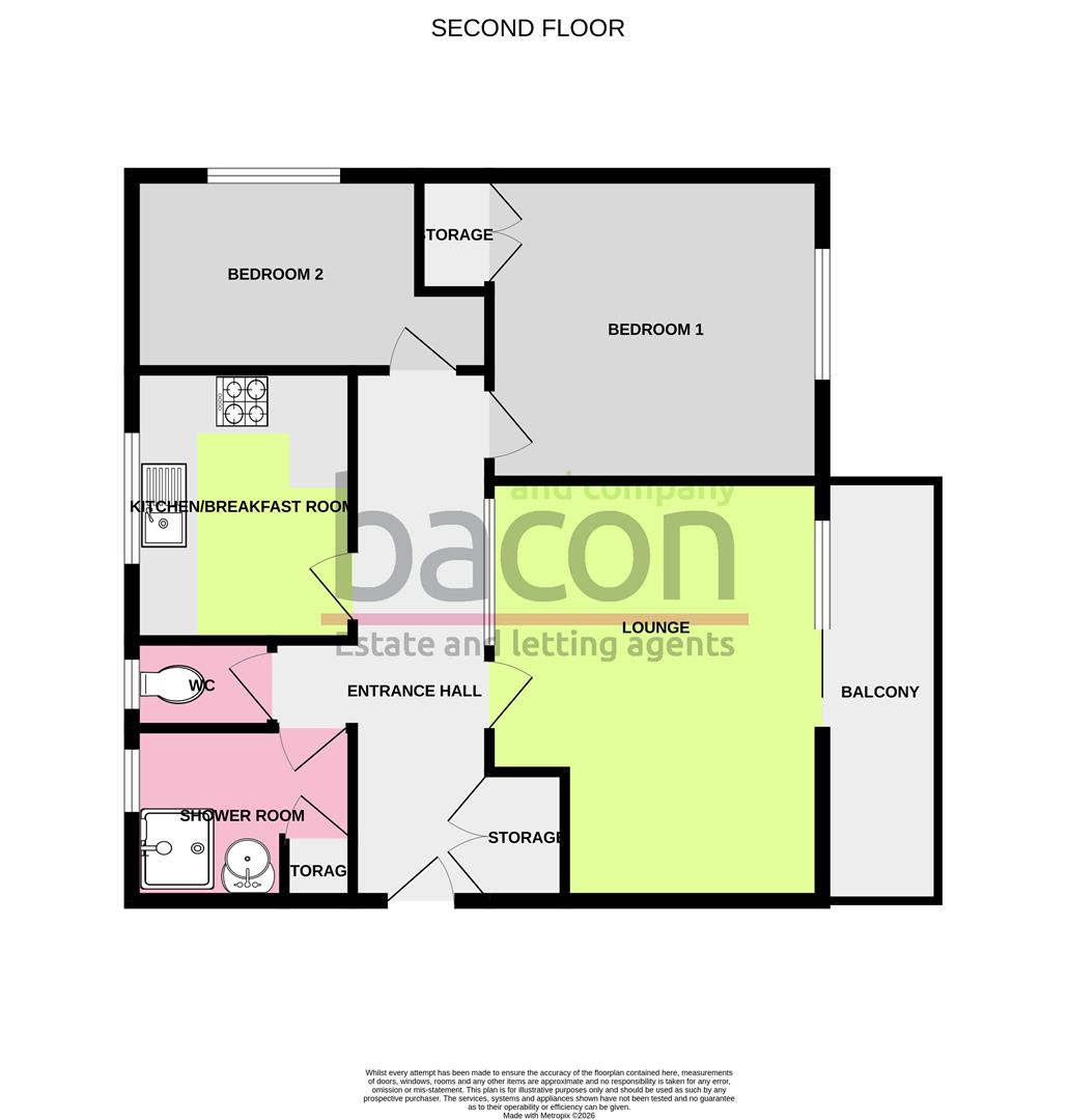 9 Walberton Court,, Latimer Road, Worthing floorplan