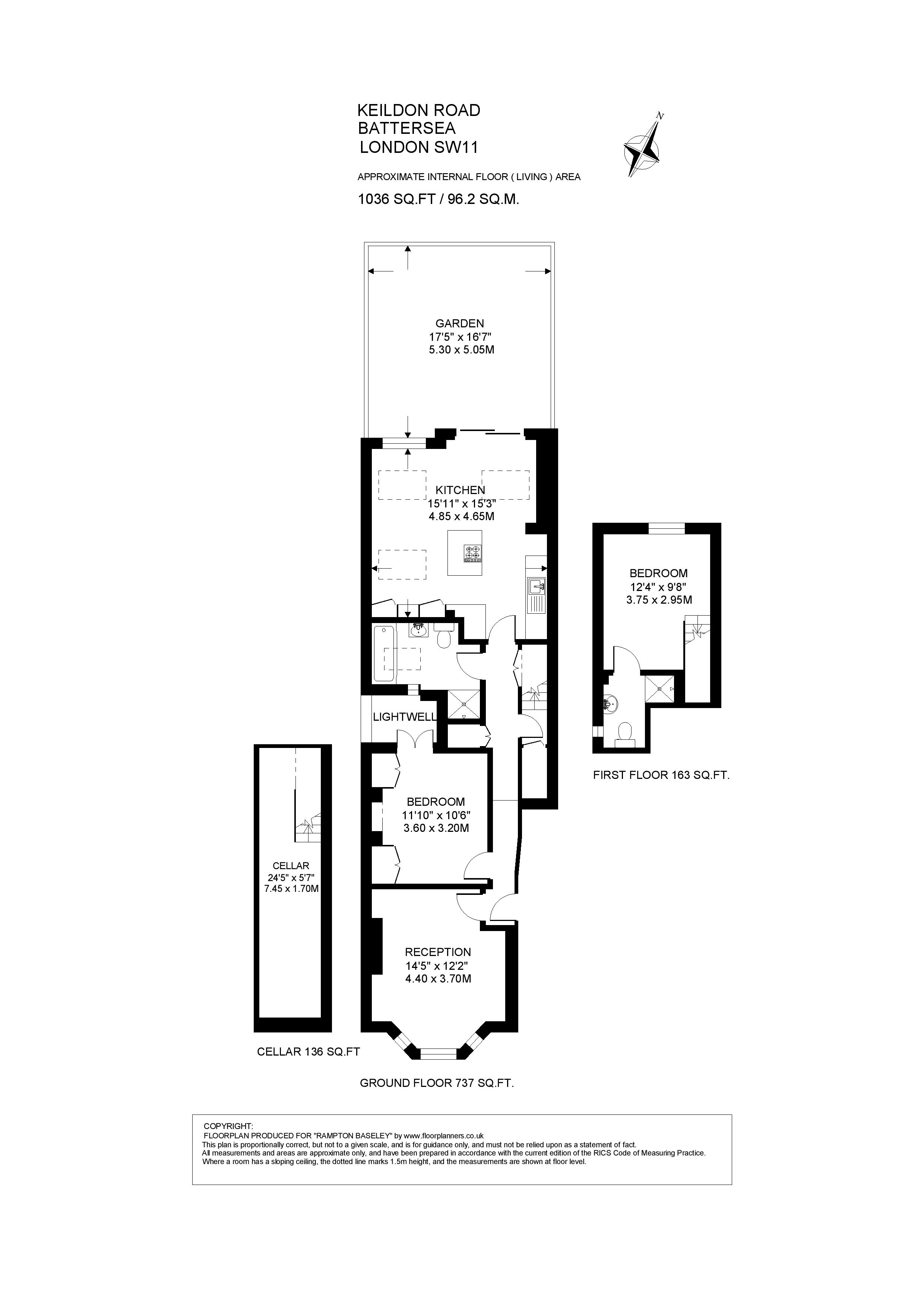 34a, Keildon Road, London floorplan