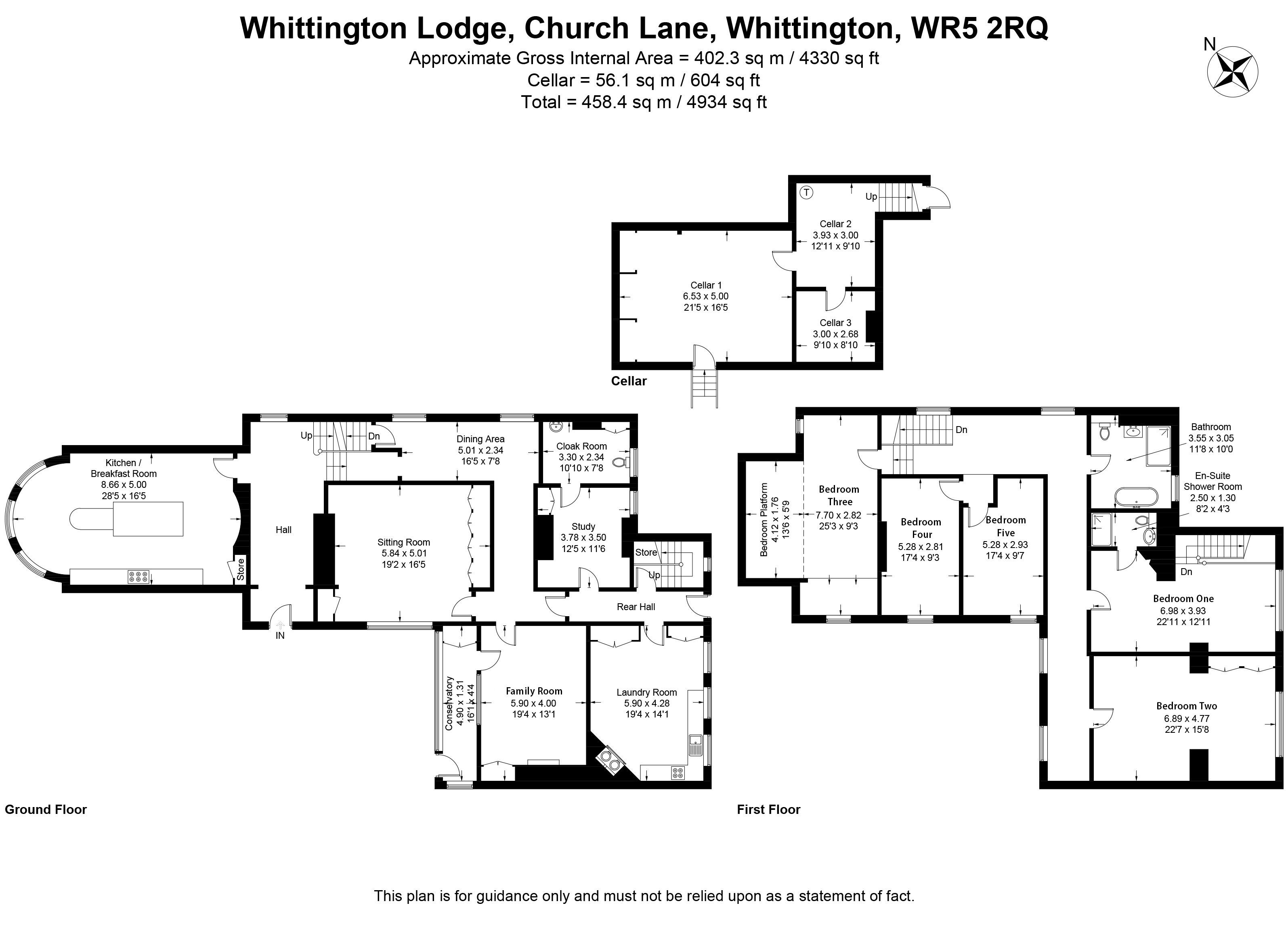 Whittington Lodge, Church Lane, Worcester floorplan