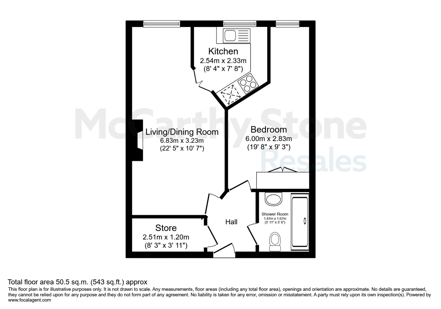 24 Beatty Court, Holland Walk, Nantwich floorplan