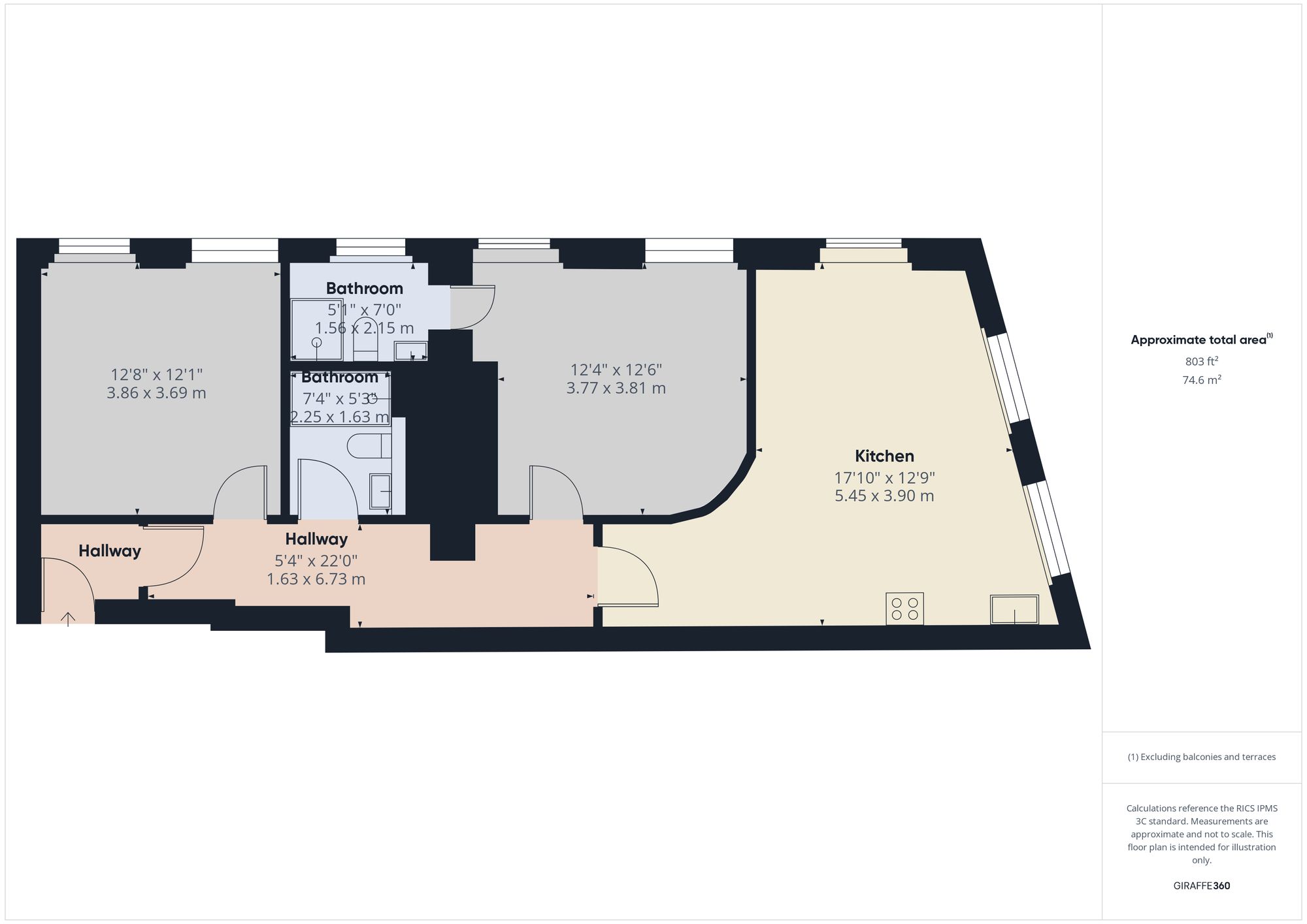 Flat 4, Maitland House 118-120 High Street, Cheltenham floorplan