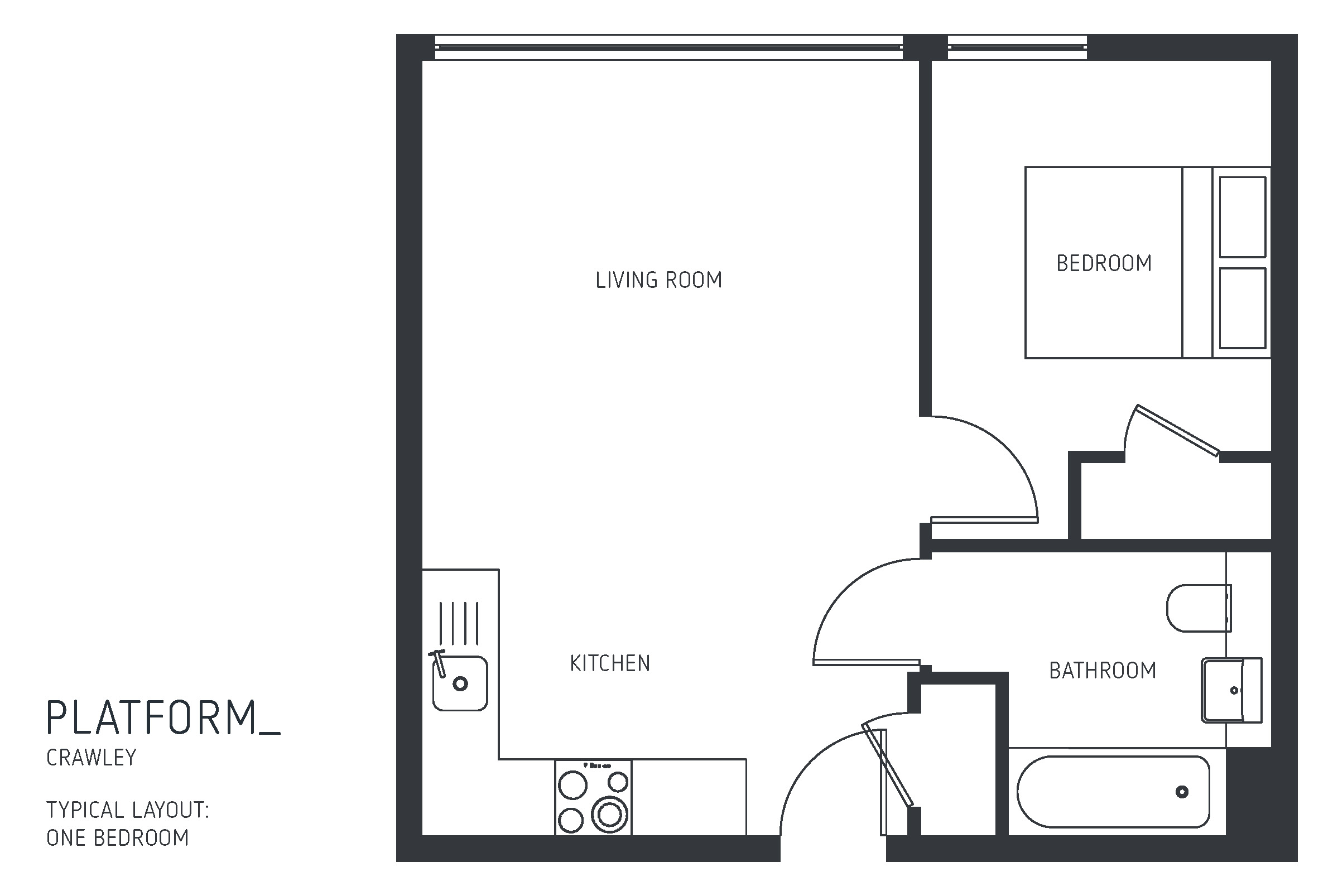 1 Bedrooms Flat to rent in The Boulevard, Horsham RH12