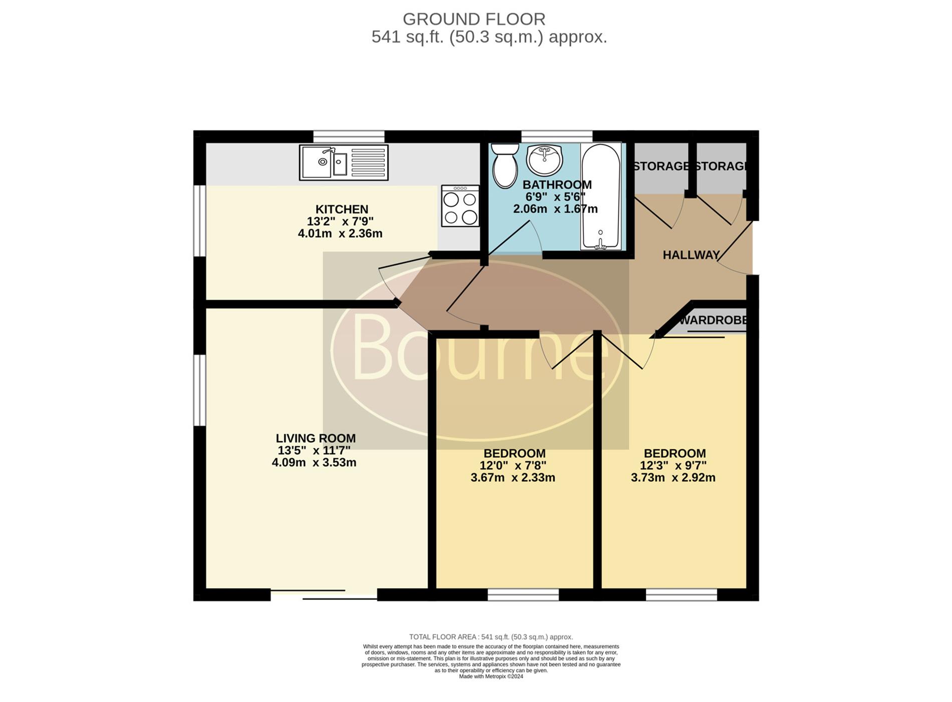 24, Collingwood, Farnborough floorplan