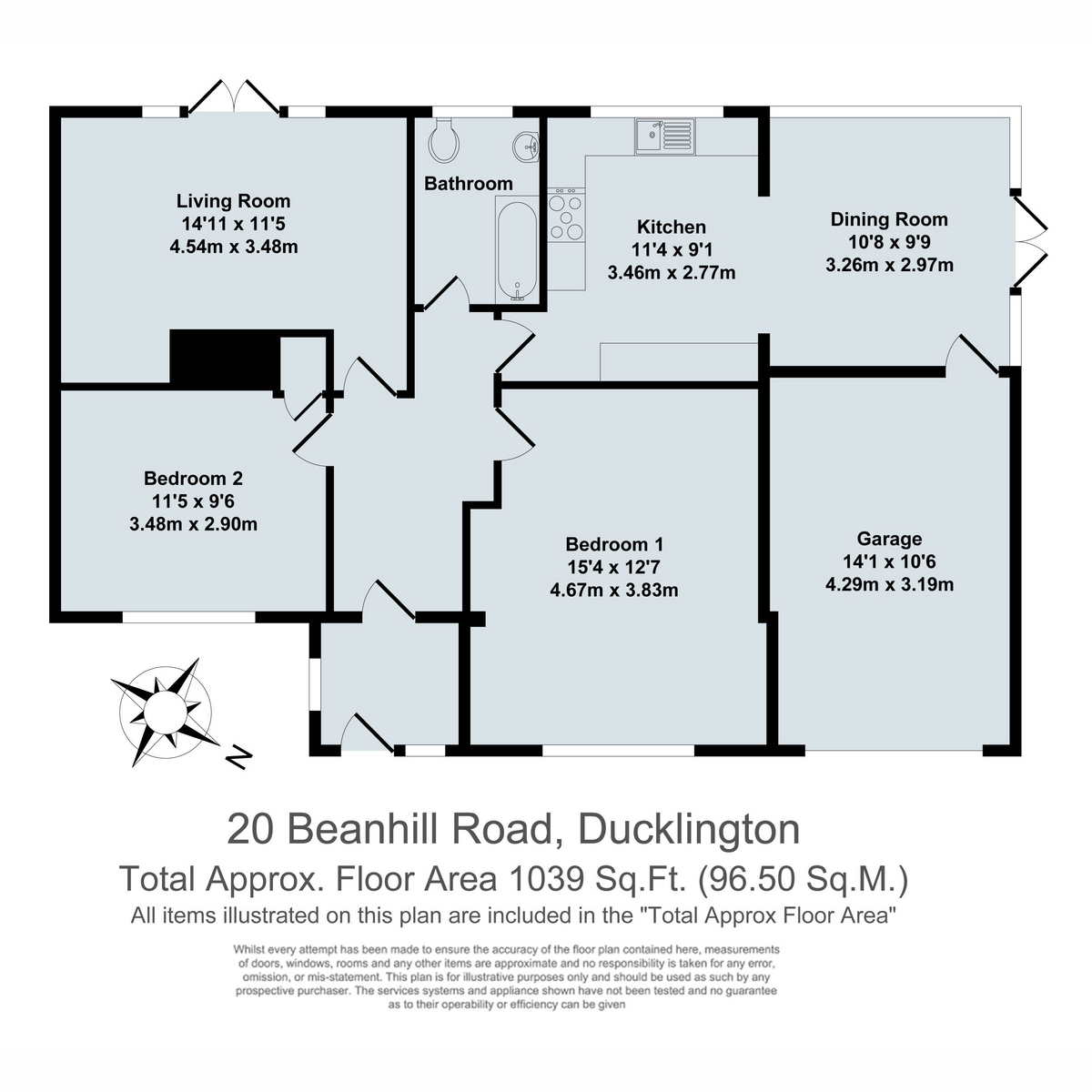 20, Beanhill Road, Ducklington floorplan