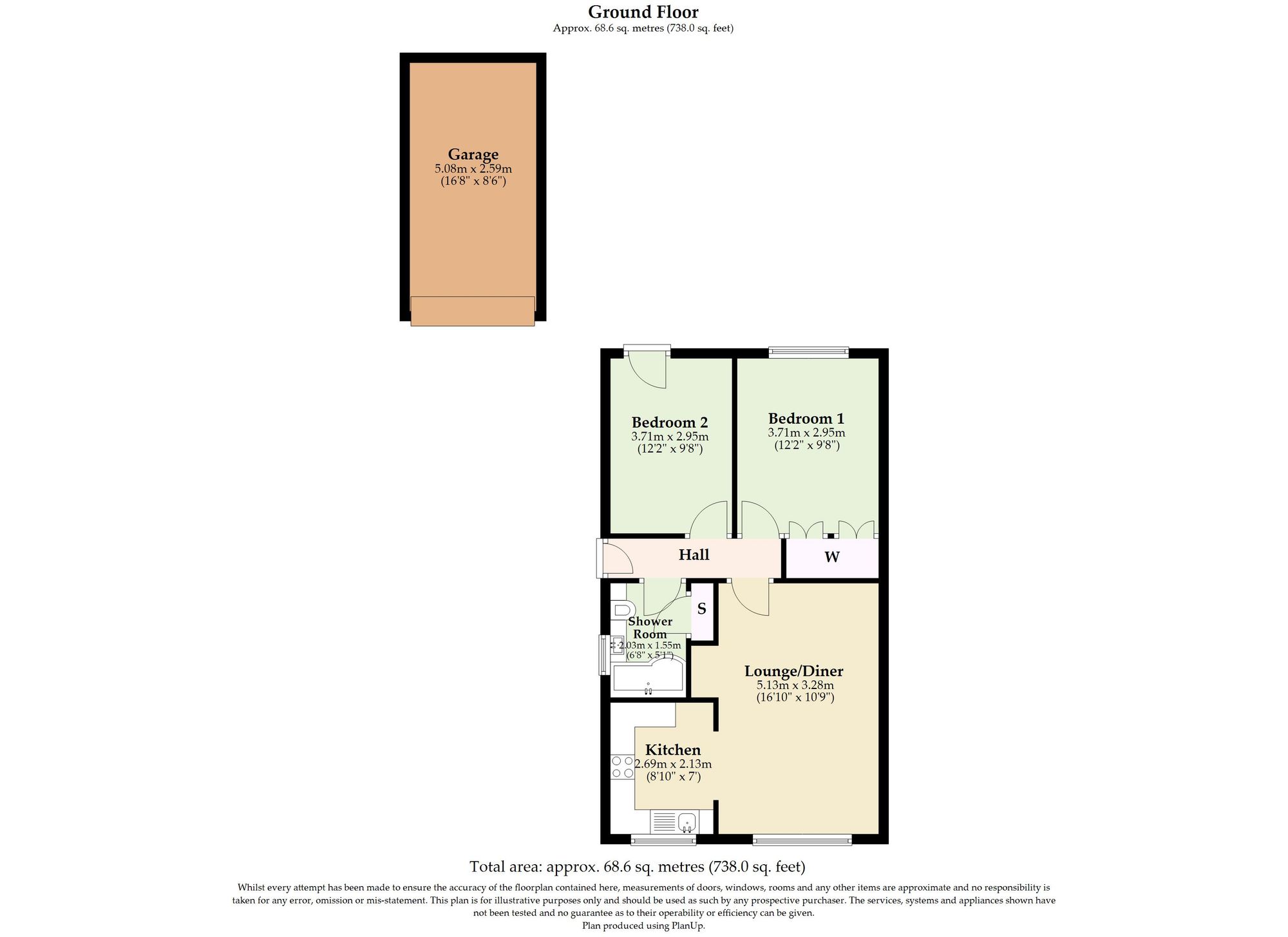 54 Silver Gardens, Great Yarmouth floorplan