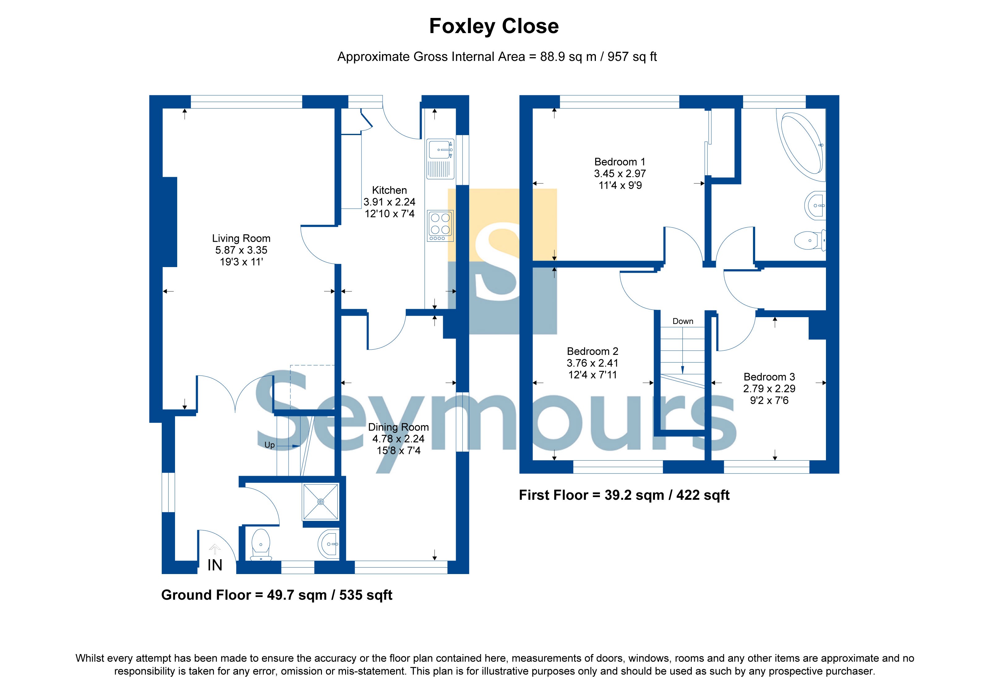 10, Foxley Close, Camberley floorplan