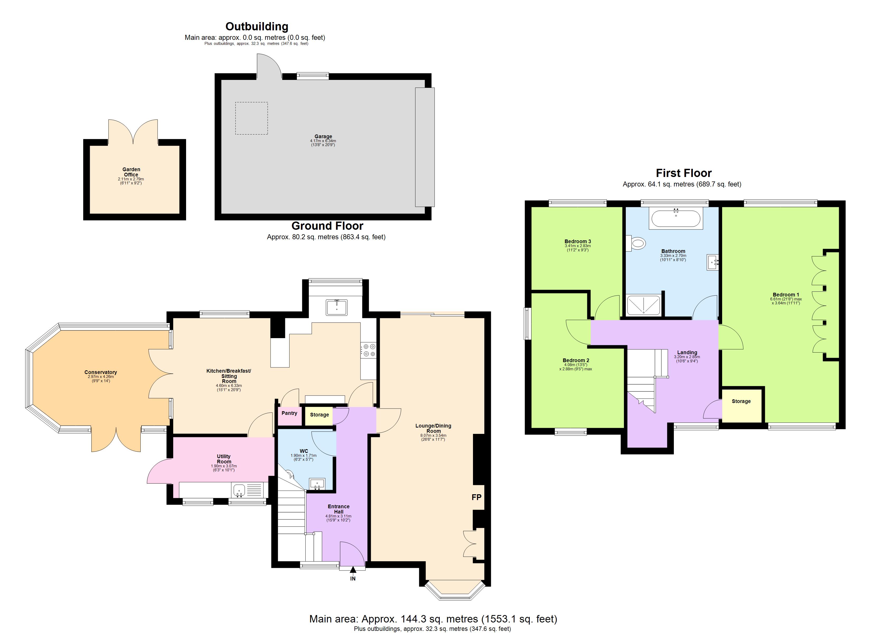 10, Castle Close, Totternhoe floorplan