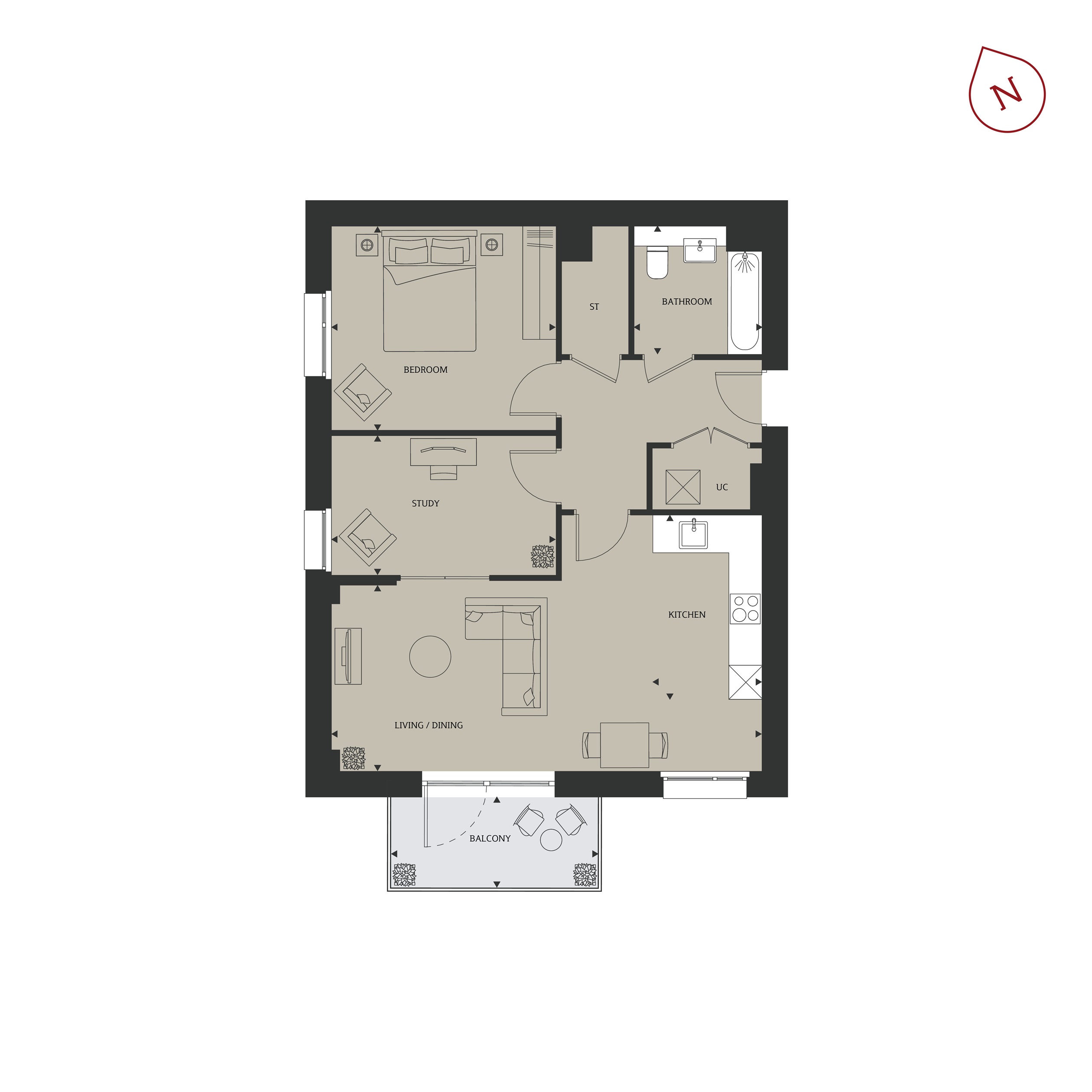 H7945123, Carnation Gardens, Nestle Avenue, Hayes floorplan
