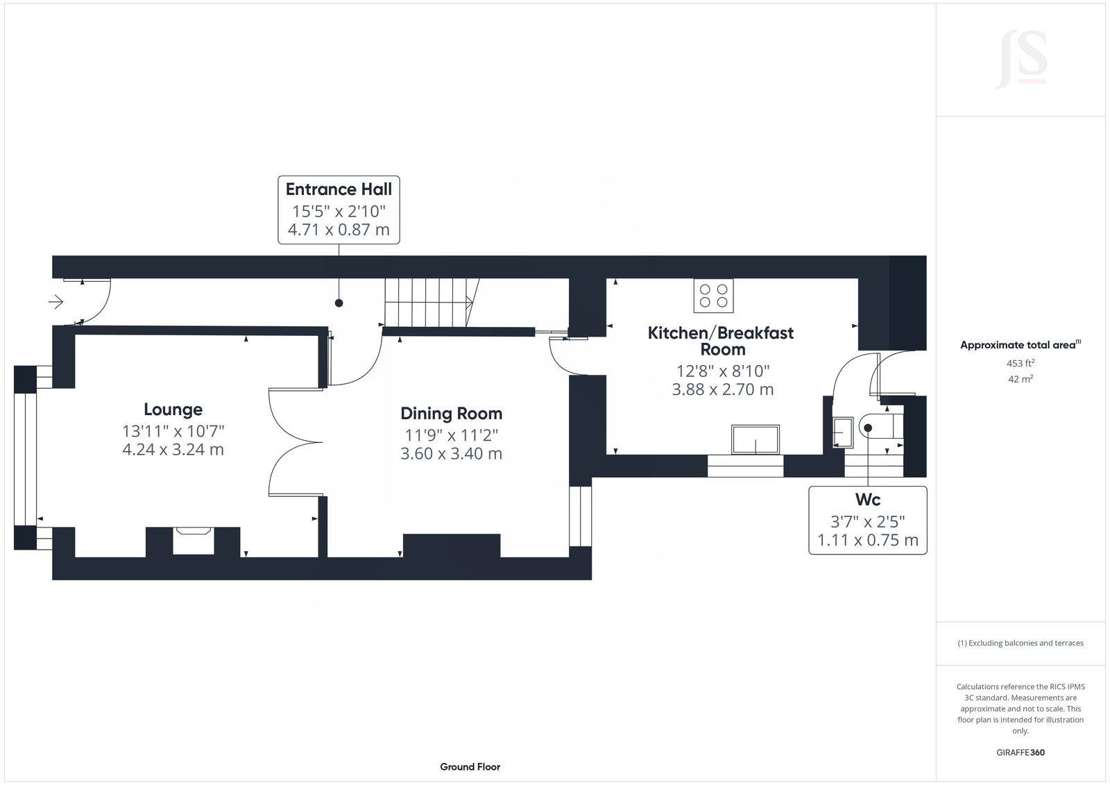 46, Cross Road, Southwick floorplan