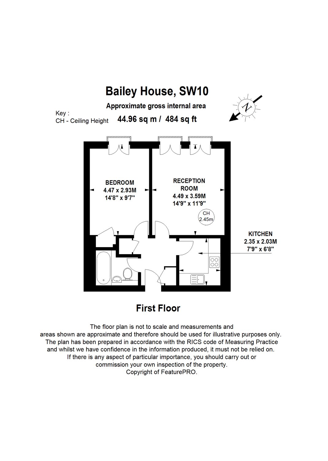 1 Bedrooms Flat to rent in Bailey House, Coleridge Gardens, London SW10