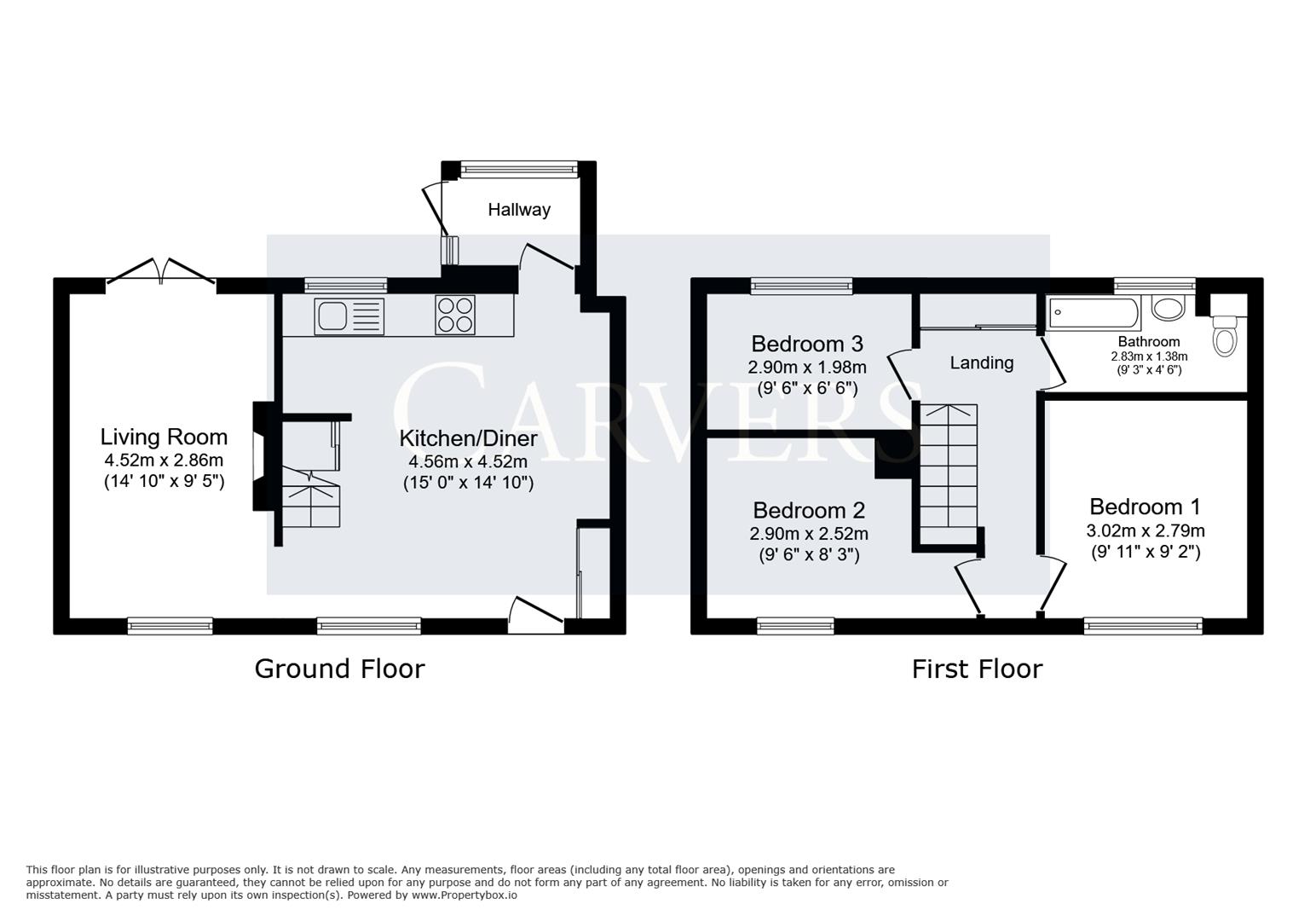 14, Hatfield Road, Newton Aycliffe floorplan