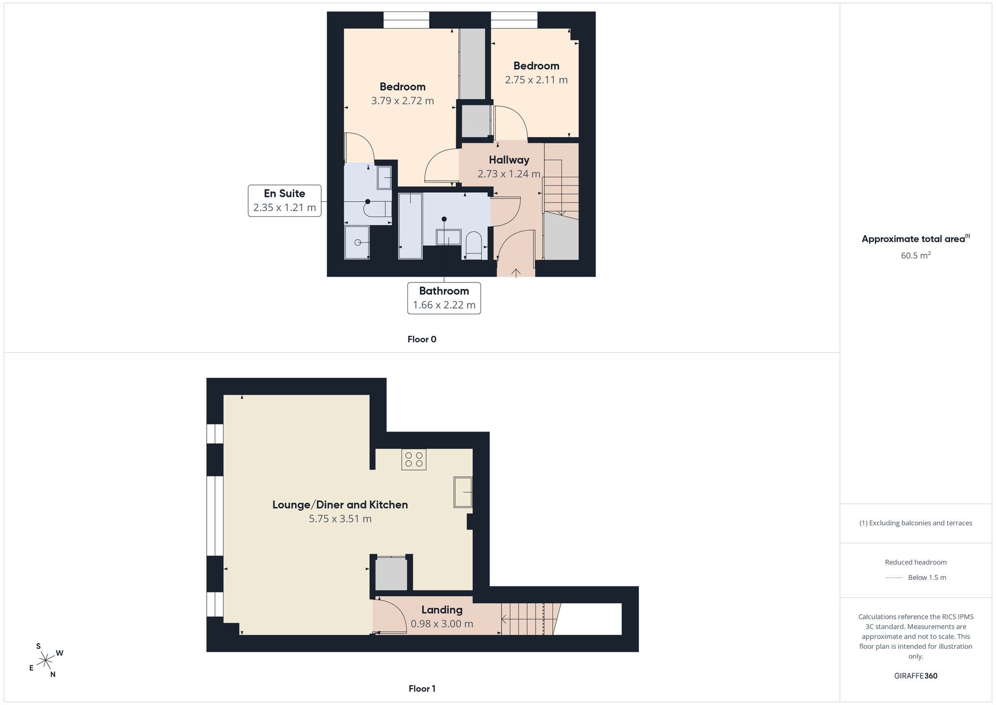 42 Curzon Place, Gateshead floorplan
