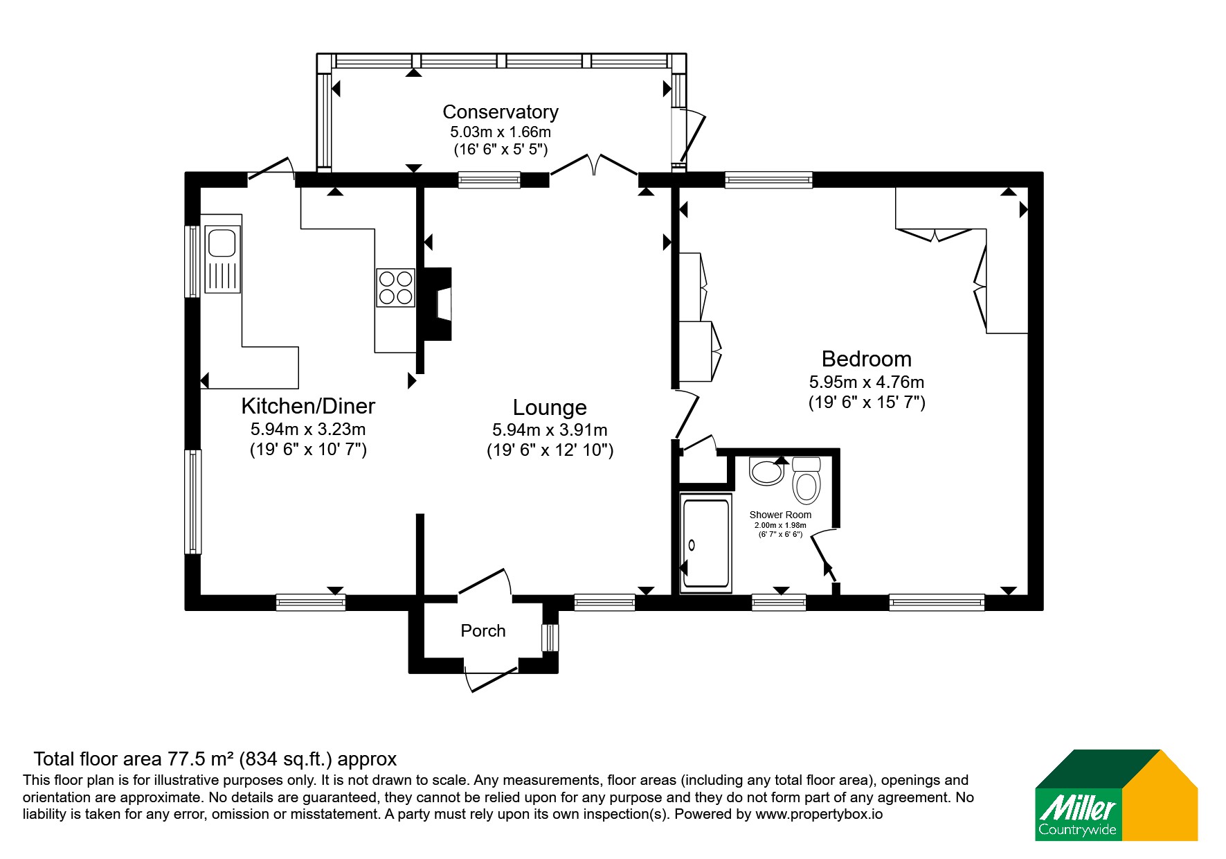 37, Tregainlands Park, Bodmin floorplan