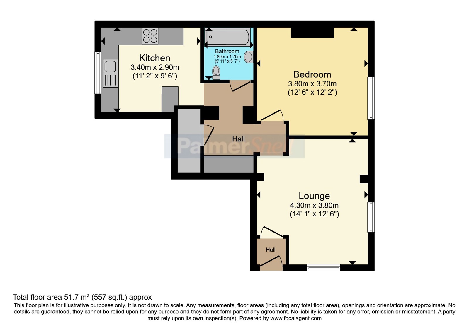 Flat 1, 21, Carters Avenue, Dorset floorplan